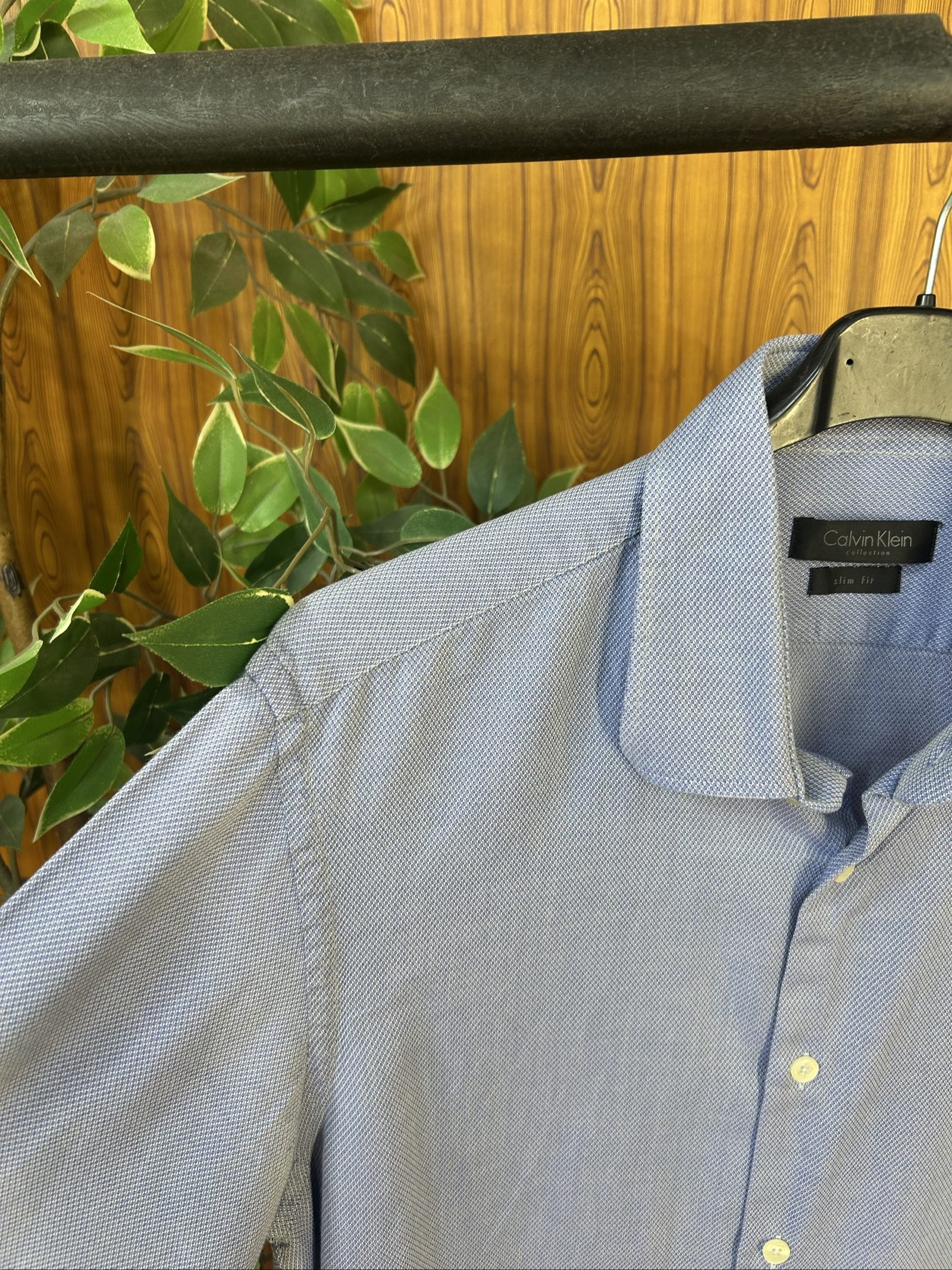 Calvin Klein Slim Fit Camicia Uomo Celeste 42/16½ image 4