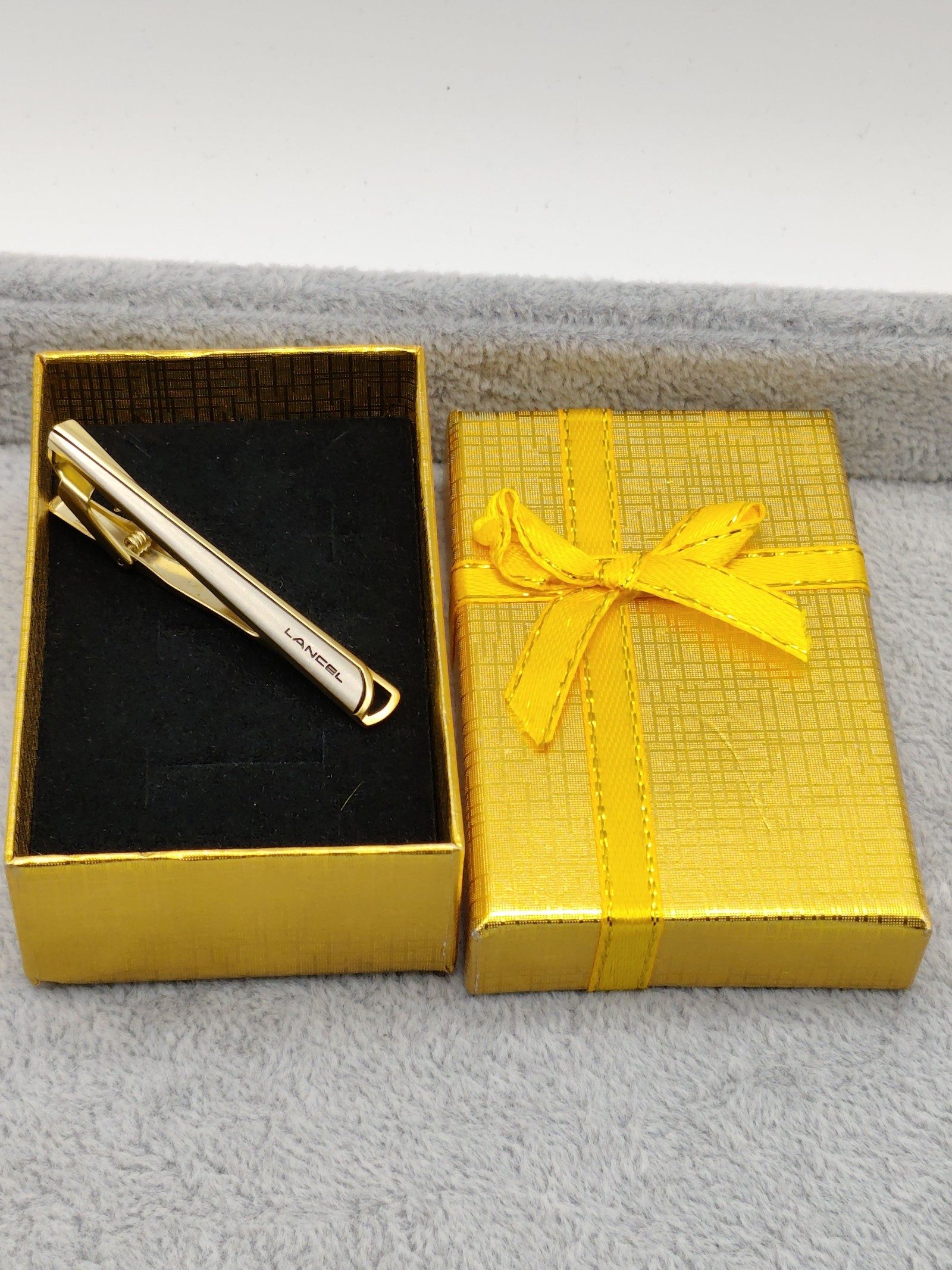 Lancel Gold Tone Tie Clip Clip Accessory