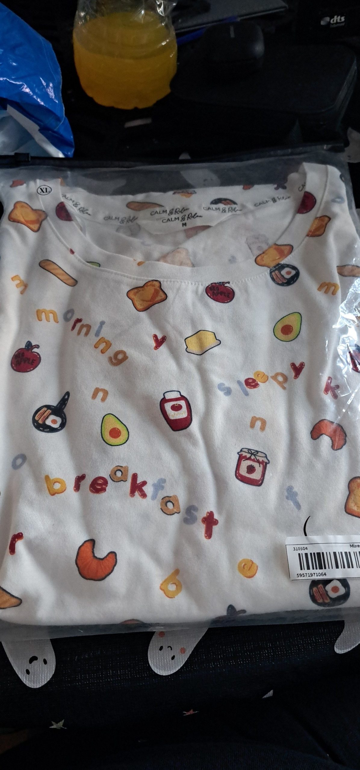 Calm & Relax Women's Multi Breakfast Print night dress Medium image 2