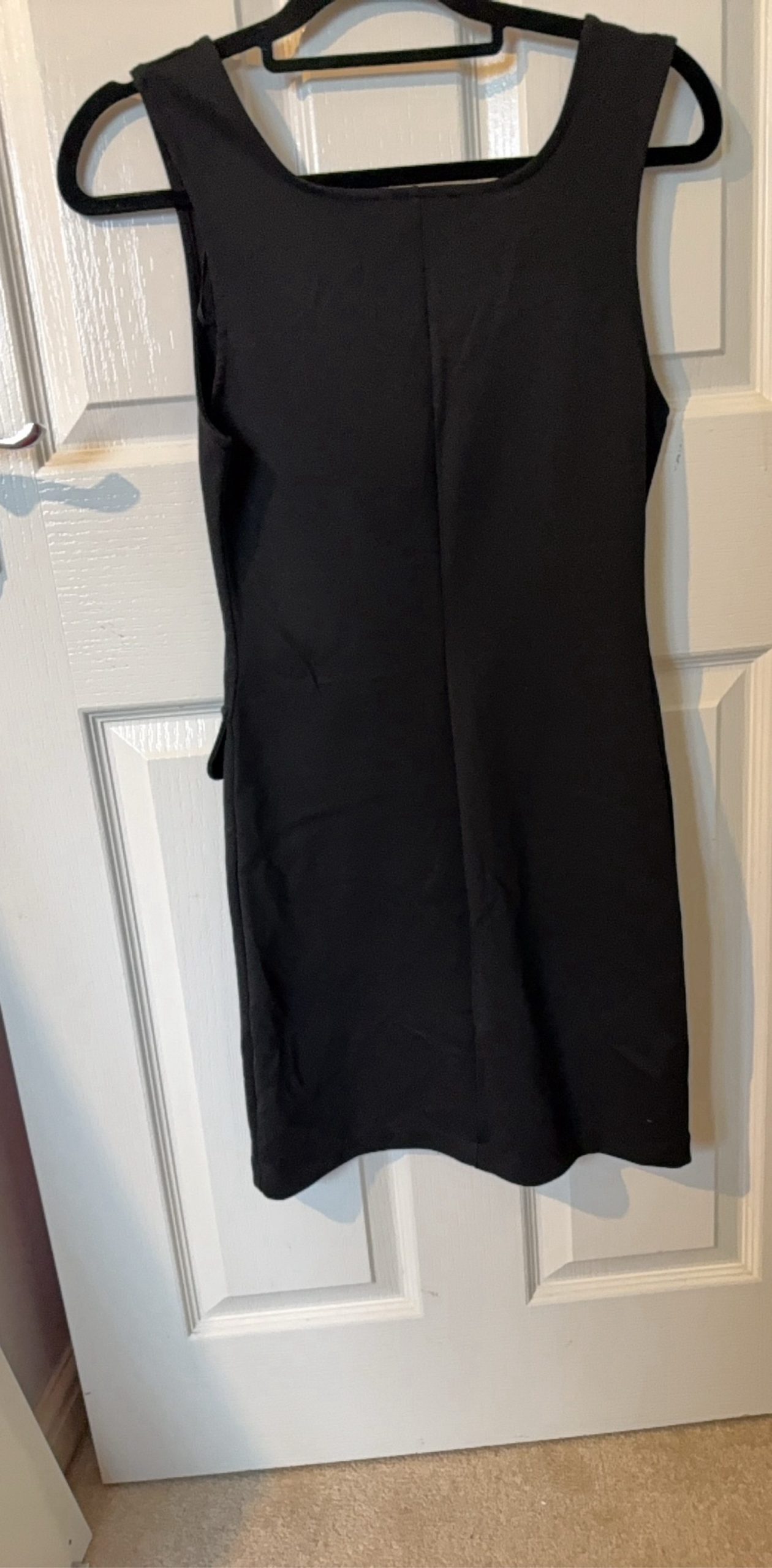 Zara Women's Black Sleeveless Button-Up Dress Medium image 2