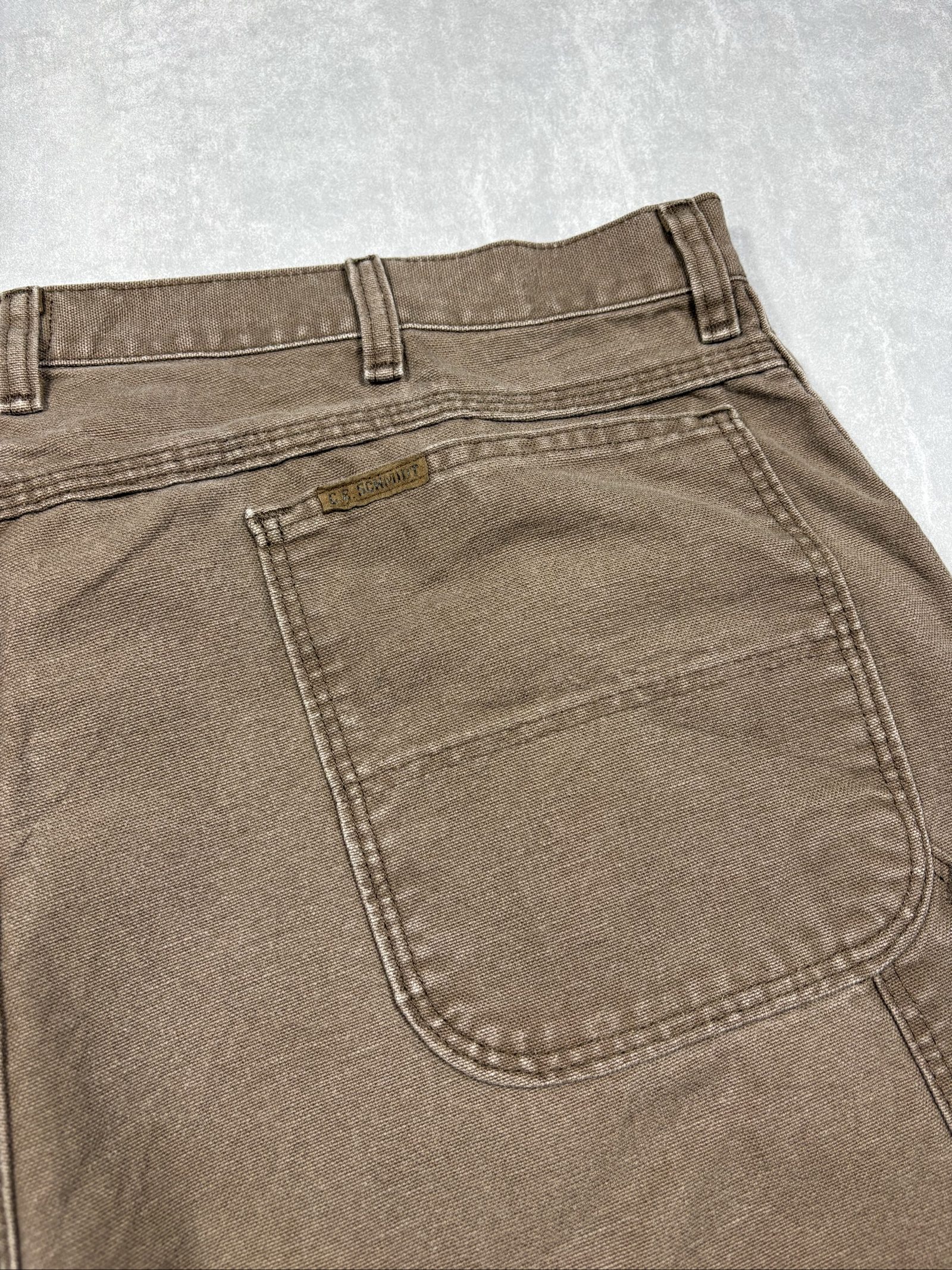 Schmidt Brown Relaxed Fit Carpenter Jeans W40 image 3