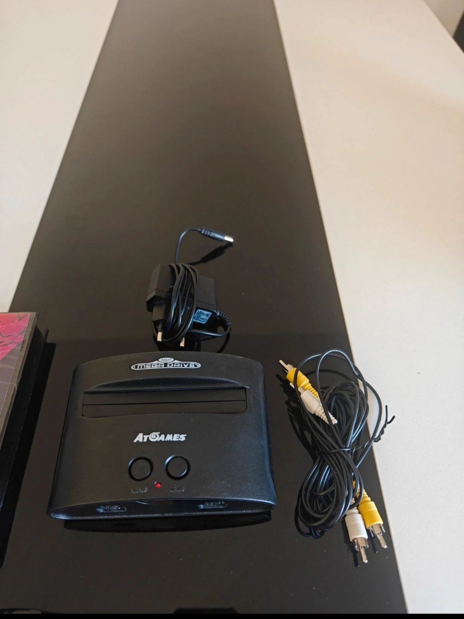 AtGames Black Sega Mega Drive Console with Controllers & Castlevania Game image 2