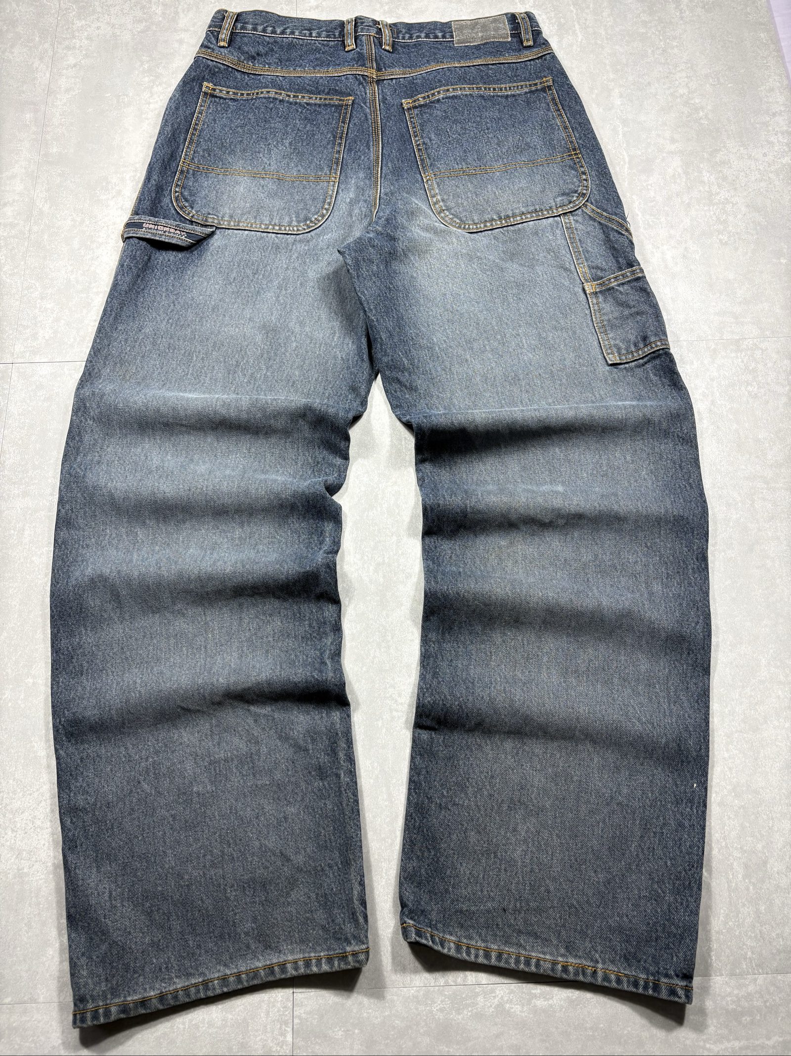 Vintage Unionbay Baggy Carpenter Washed Blue Jeans W33