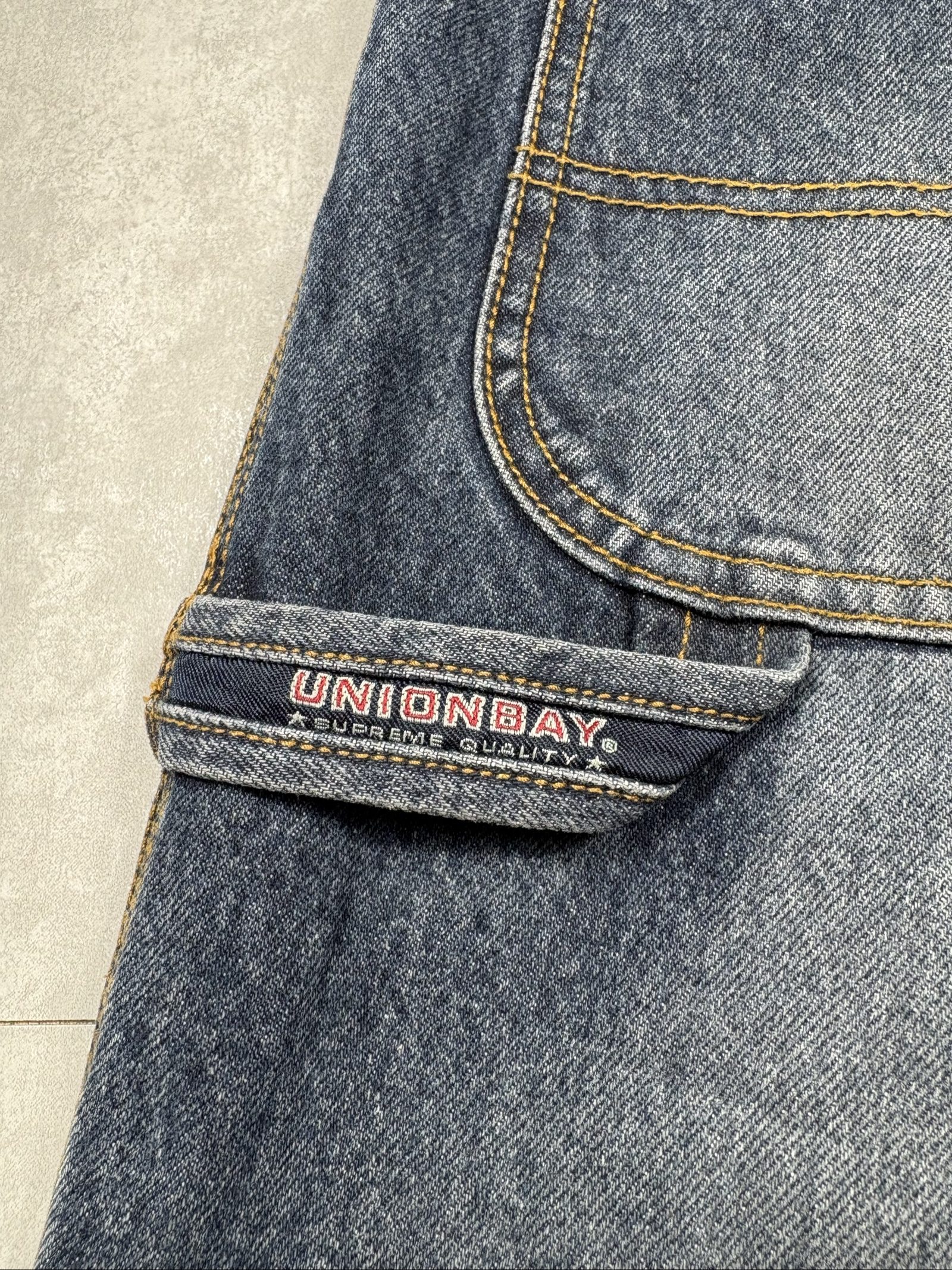 Vintage Unionbay Baggy Carpenter Washed Blue Jeans W33 image 5