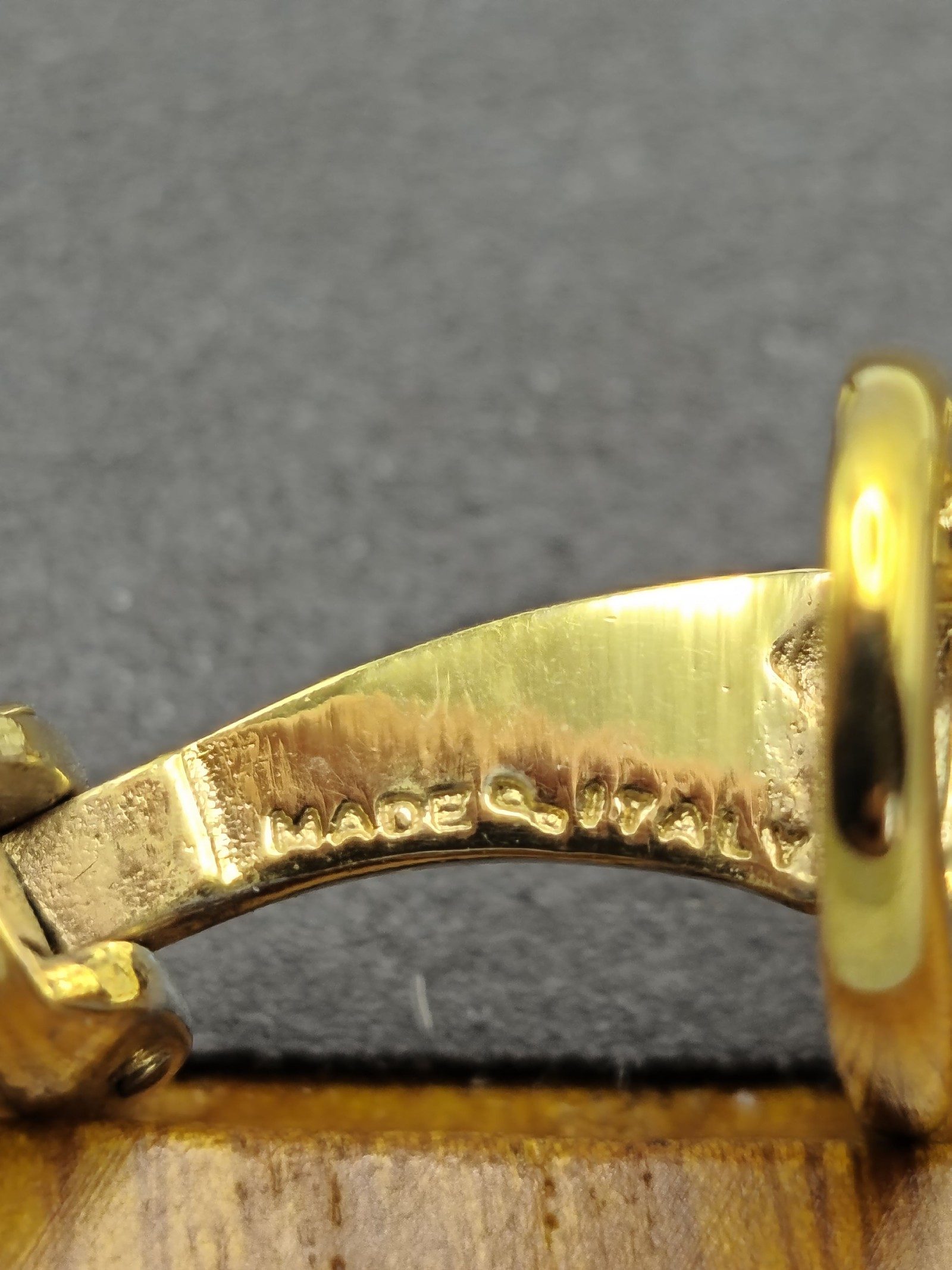 Celine Gold Tone Logo Cufflinks Unisex image 10
