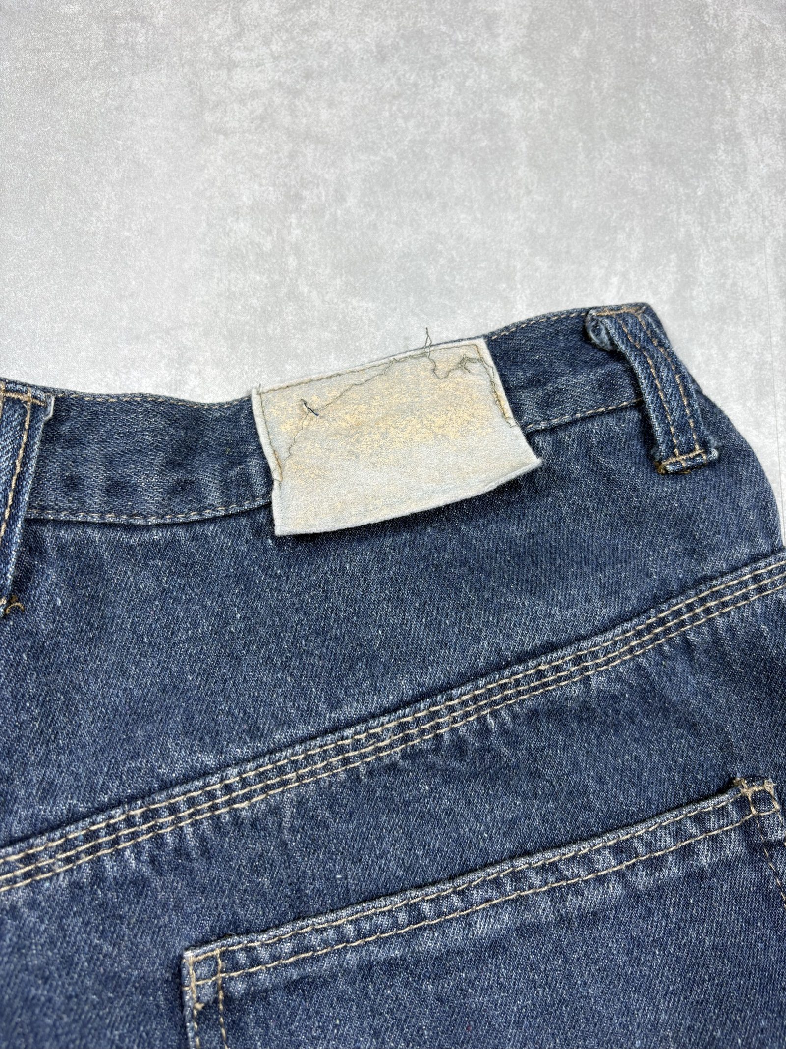 Smith's Blue Flannel-Lined Denim Carpenter Jeans W34/L34 image 6