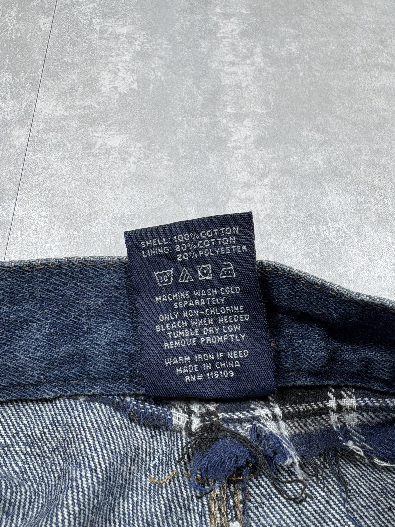 Smith's Blue Flannel-Lined Denim Carpenter Jeans W34/L34 image 9