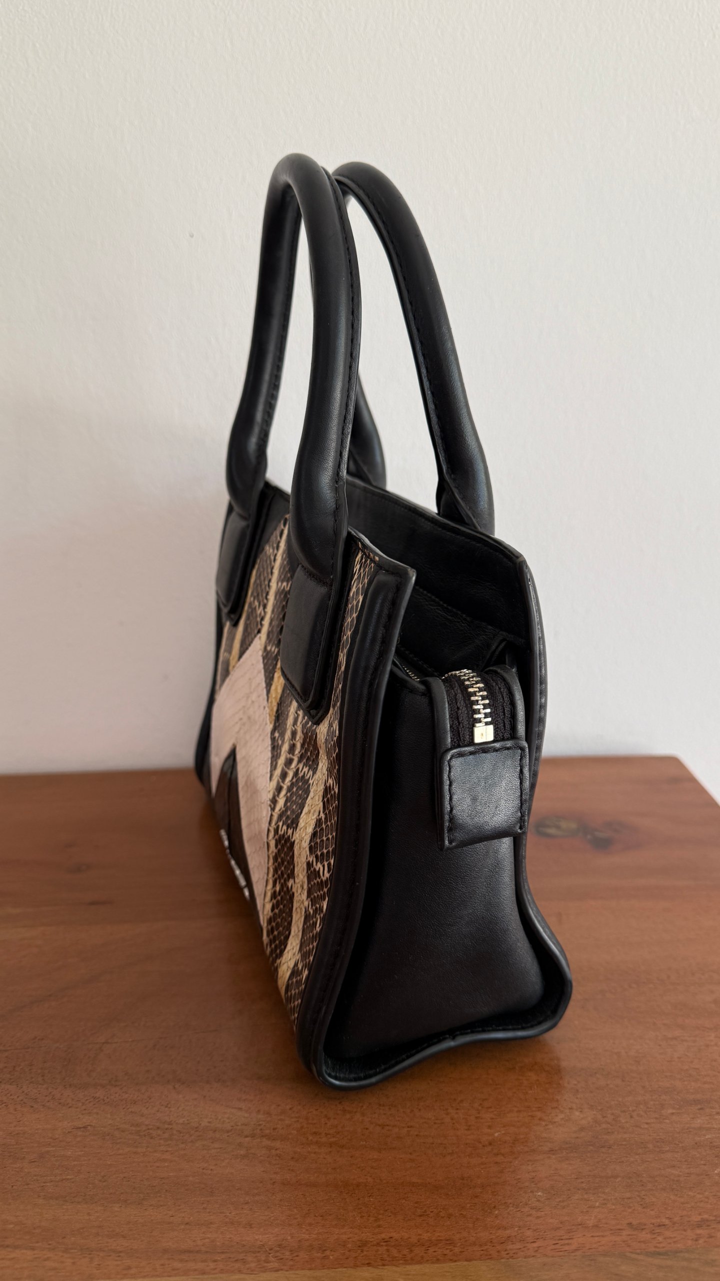 Sac à main Karl Lagerfeld python multicolore petit format image 6