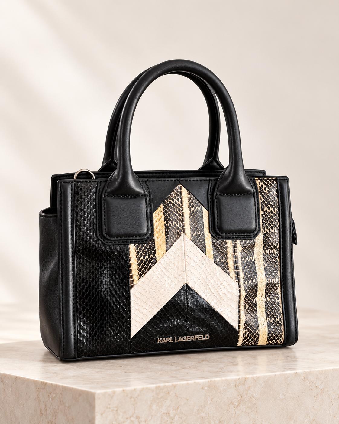 Sac à main Karl Lagerfeld python multicolore petit format