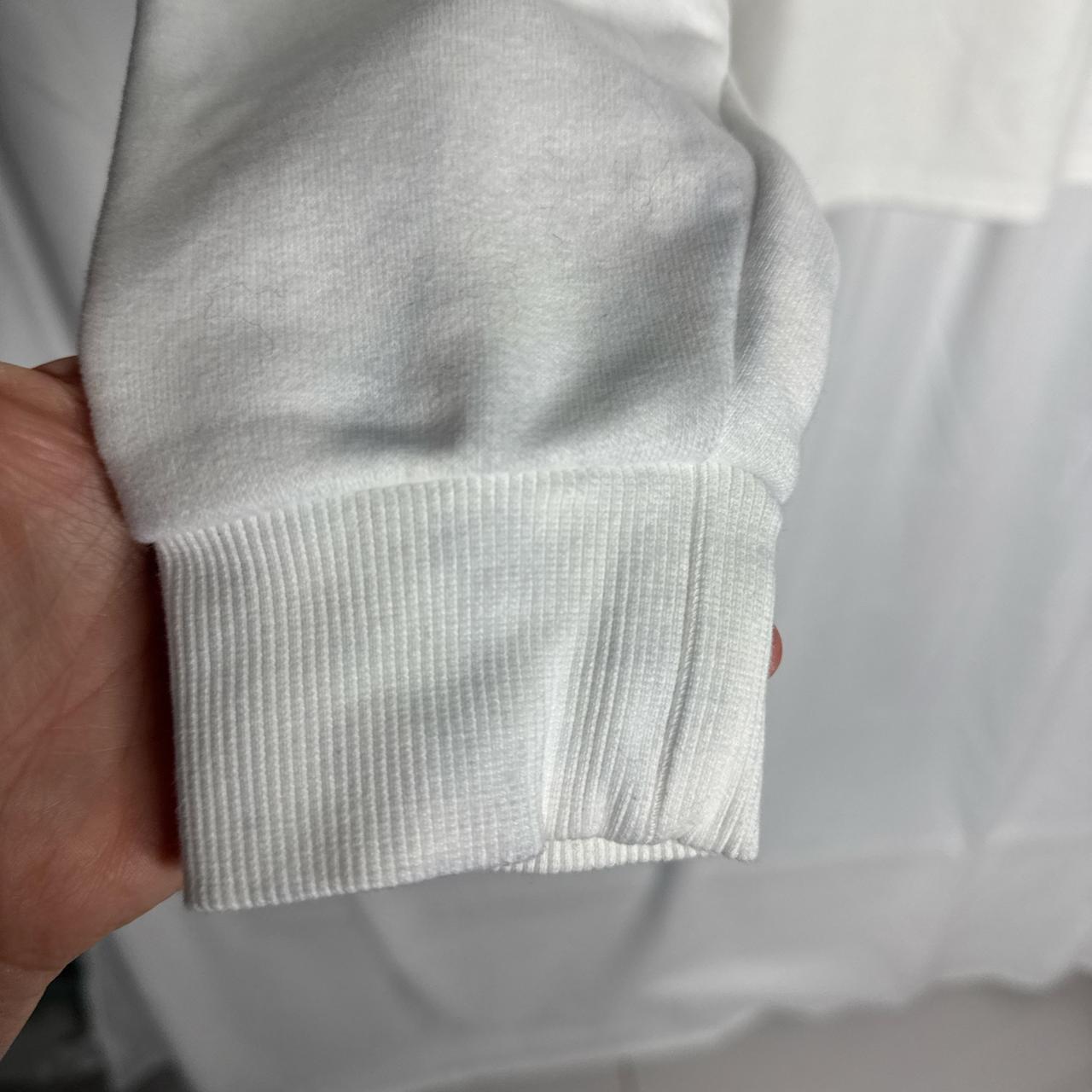 Puma short white hoodie with rose gold logo size L image 4