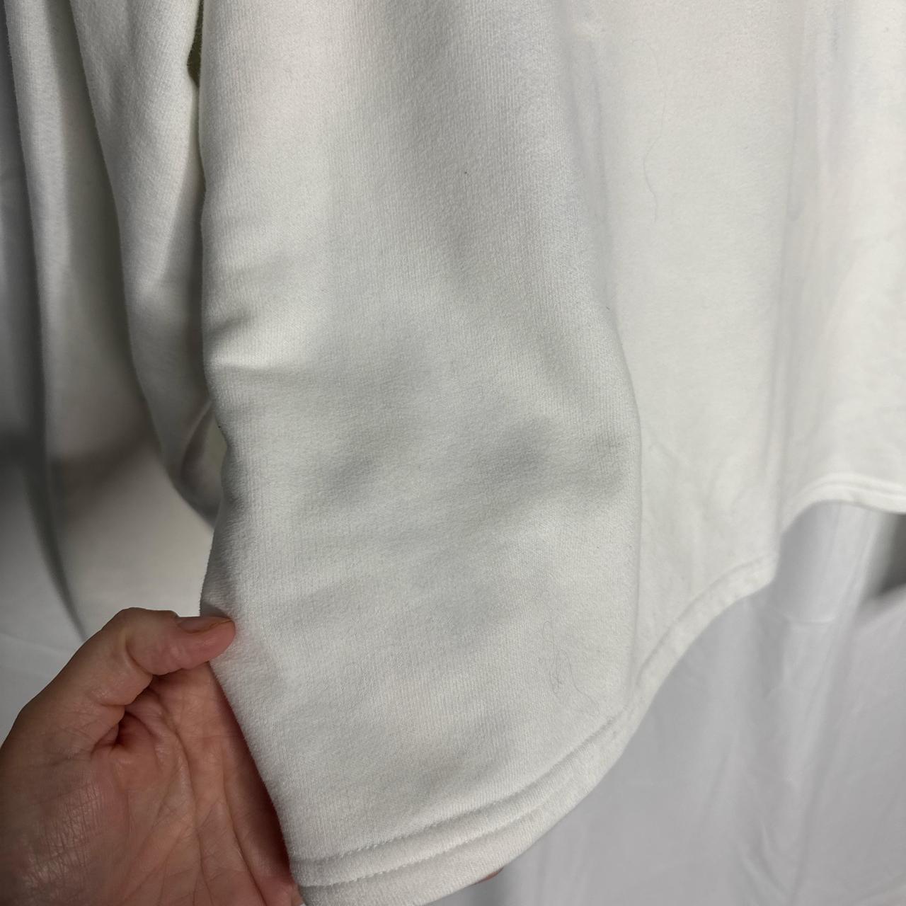 Puma short white hoodie with rose gold logo size L image 5
