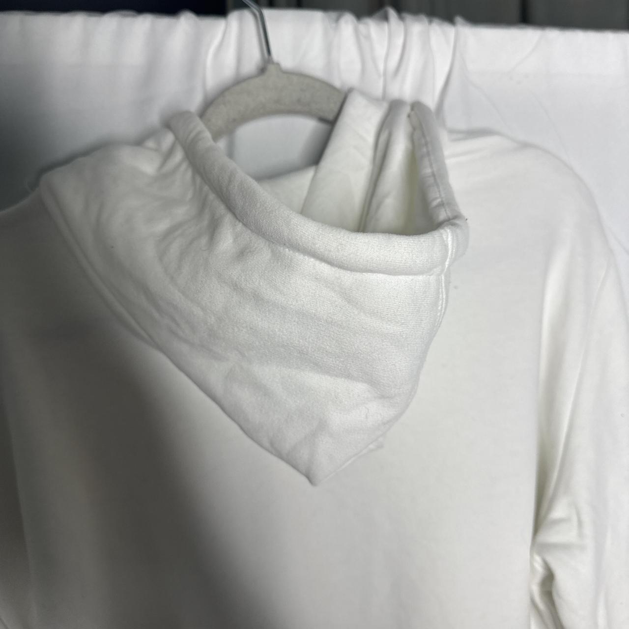 Puma short white hoodie with rose gold logo size L image 6