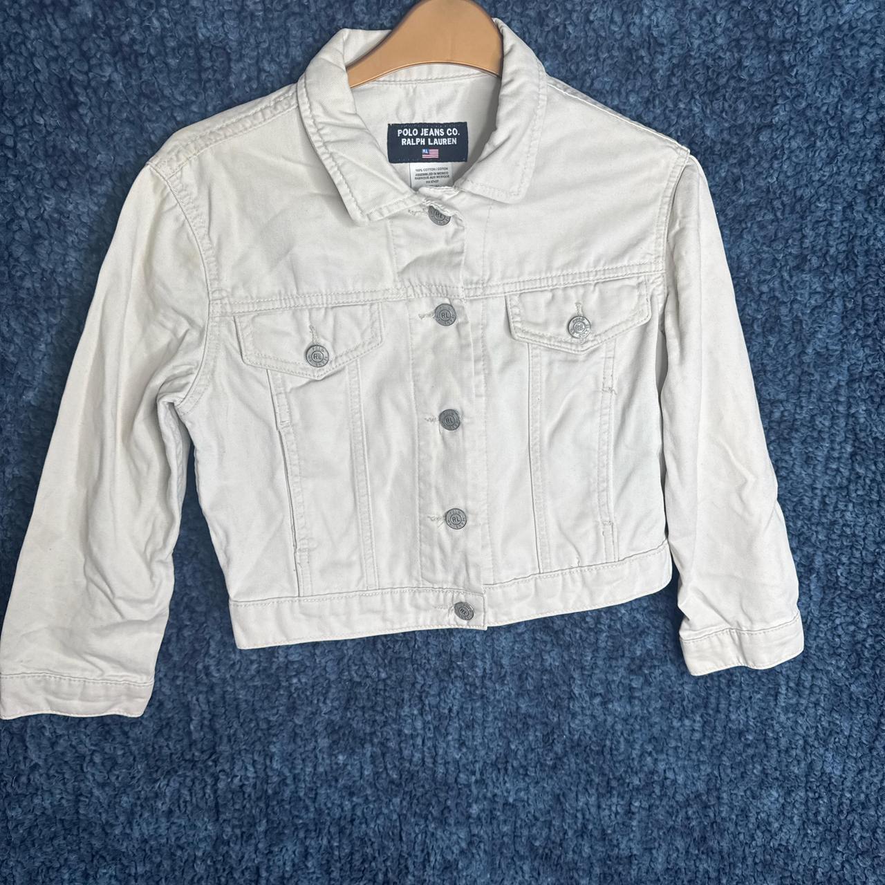 Vintage Polo Ralph Lauren cropped denim classic trucker jacket size S