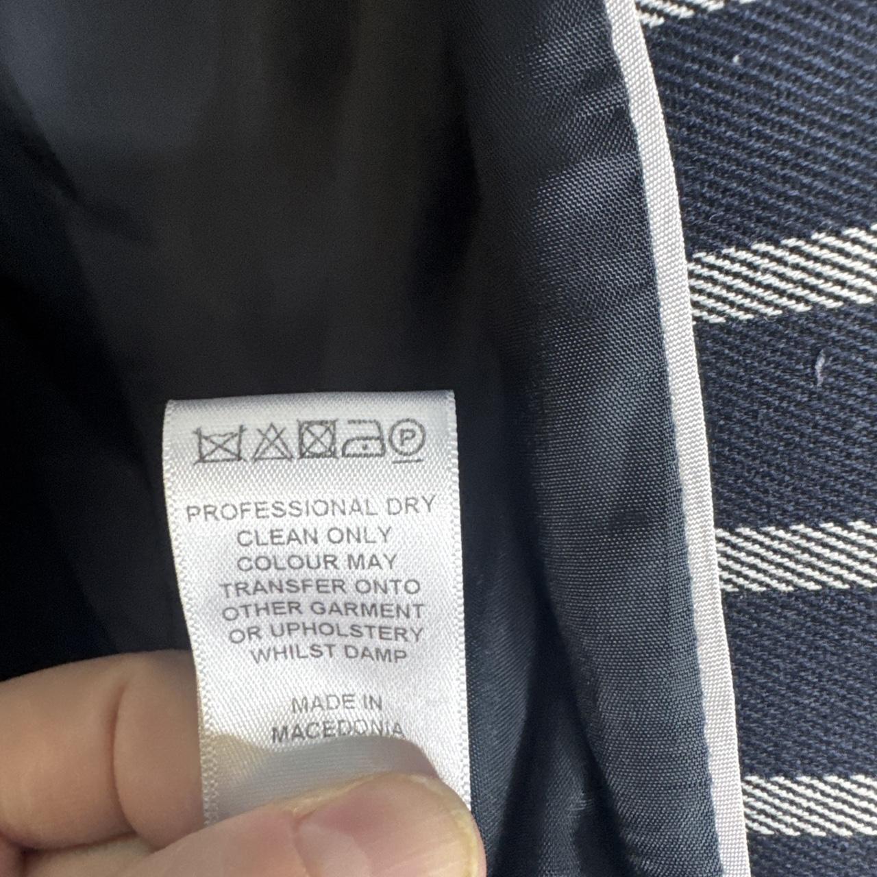 Viyella navy and white striped blazer Size 14 image 6