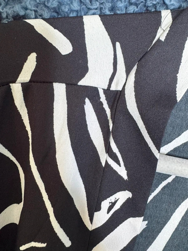 New Look Curves Zebra Print Kimono Duster Jacket Large Black White Cover Up image 3