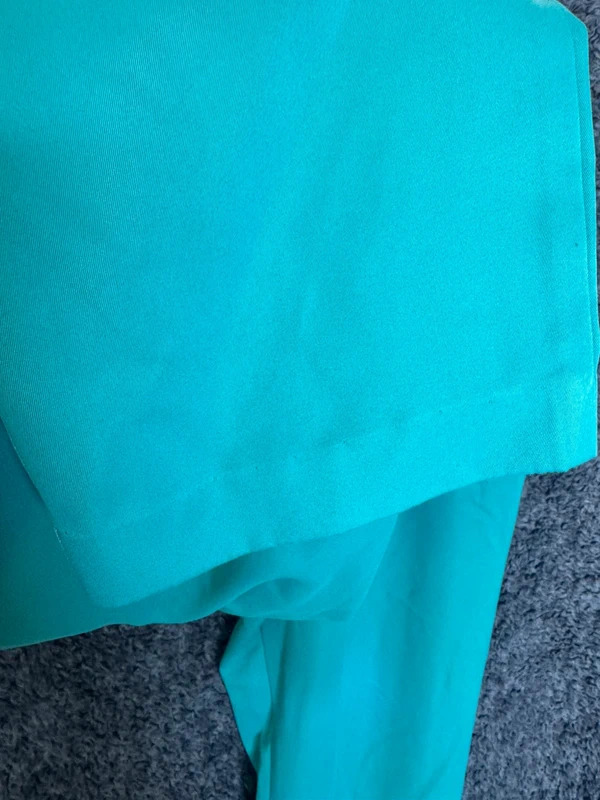 Allison Daley Bright Turquoise Blue Elastic Waist Pull On Trousers Size 14 image 6