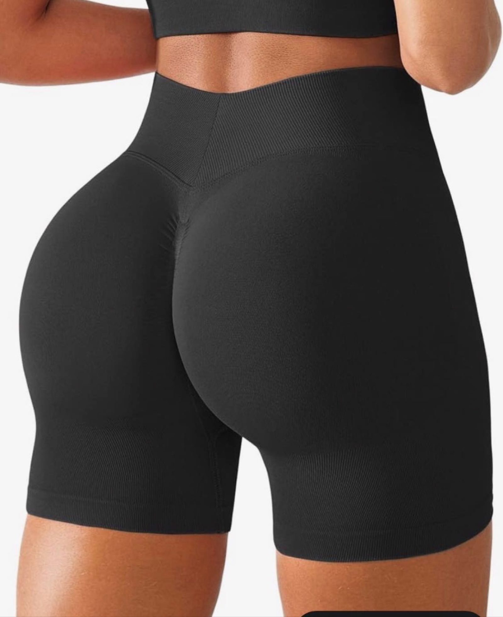 3PACK Brod Pink, Red & Black Butt Lifting Seamless Shorts Women's image 3