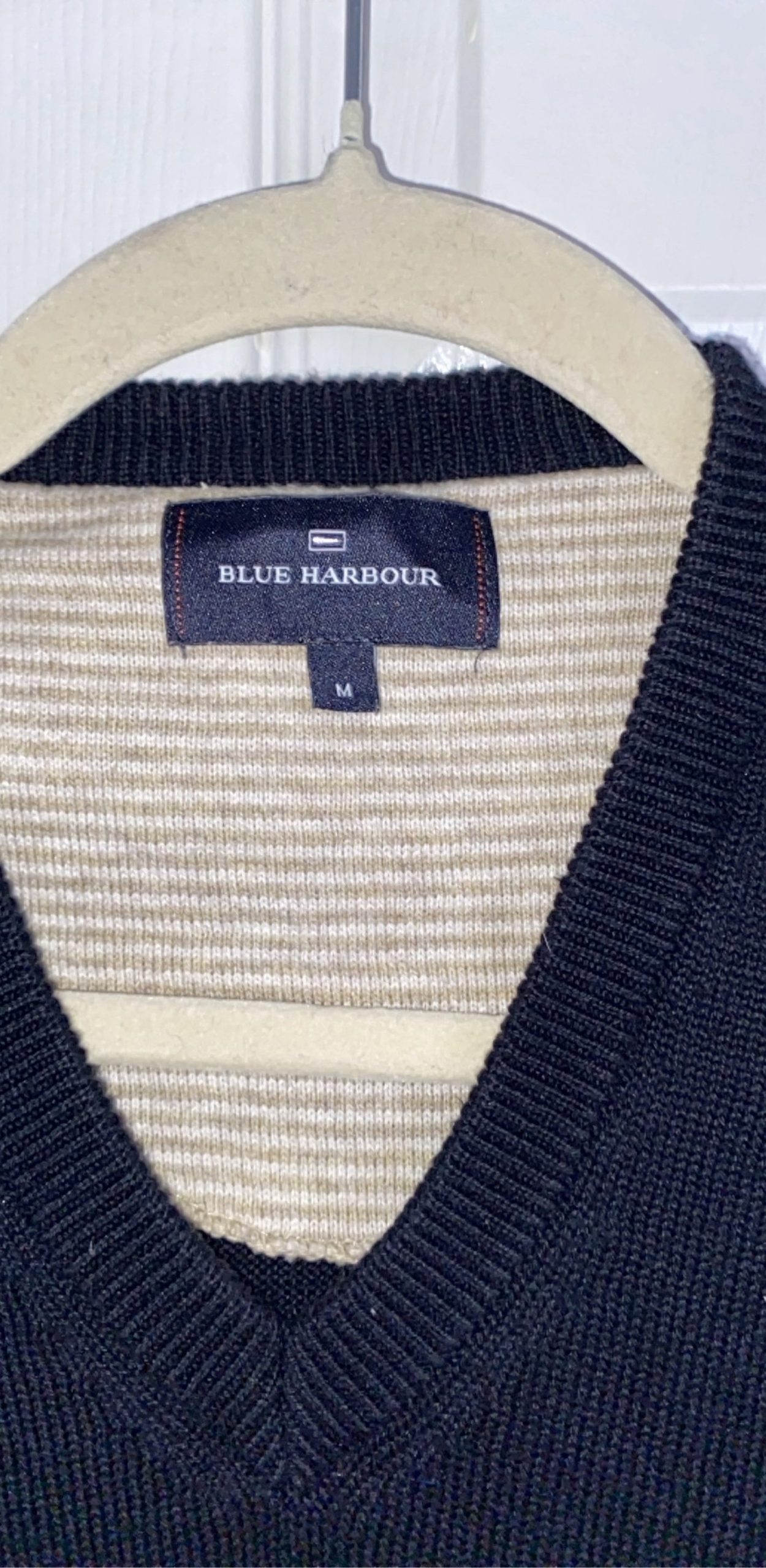Blue Harbour Dark Navy Men's Sleeveless Knit Jumper Medium image 2