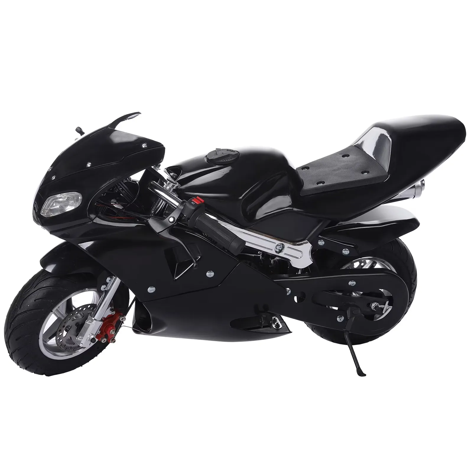 Kids Black & Yellow Mini Pocket Bike 60cm Length