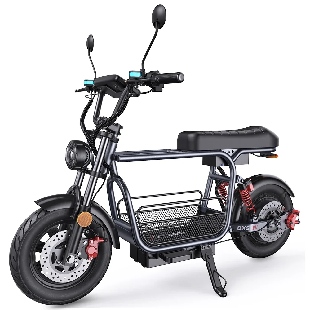 DX5 Black Electric Scooter with LCD Display