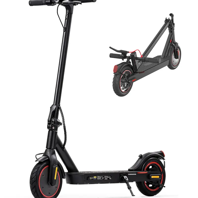 Foldable Black Electric Scooter 350W Motor 21 Miles Range