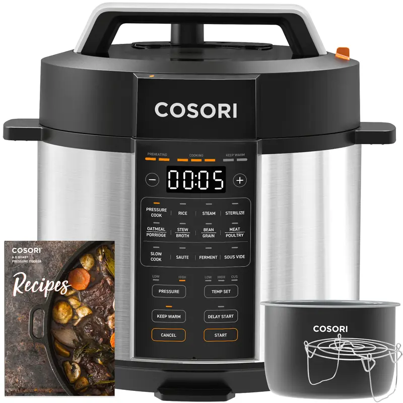 Cosori Stainless Steel 9-in-1 Multi-Cooker Kitchen Appliance