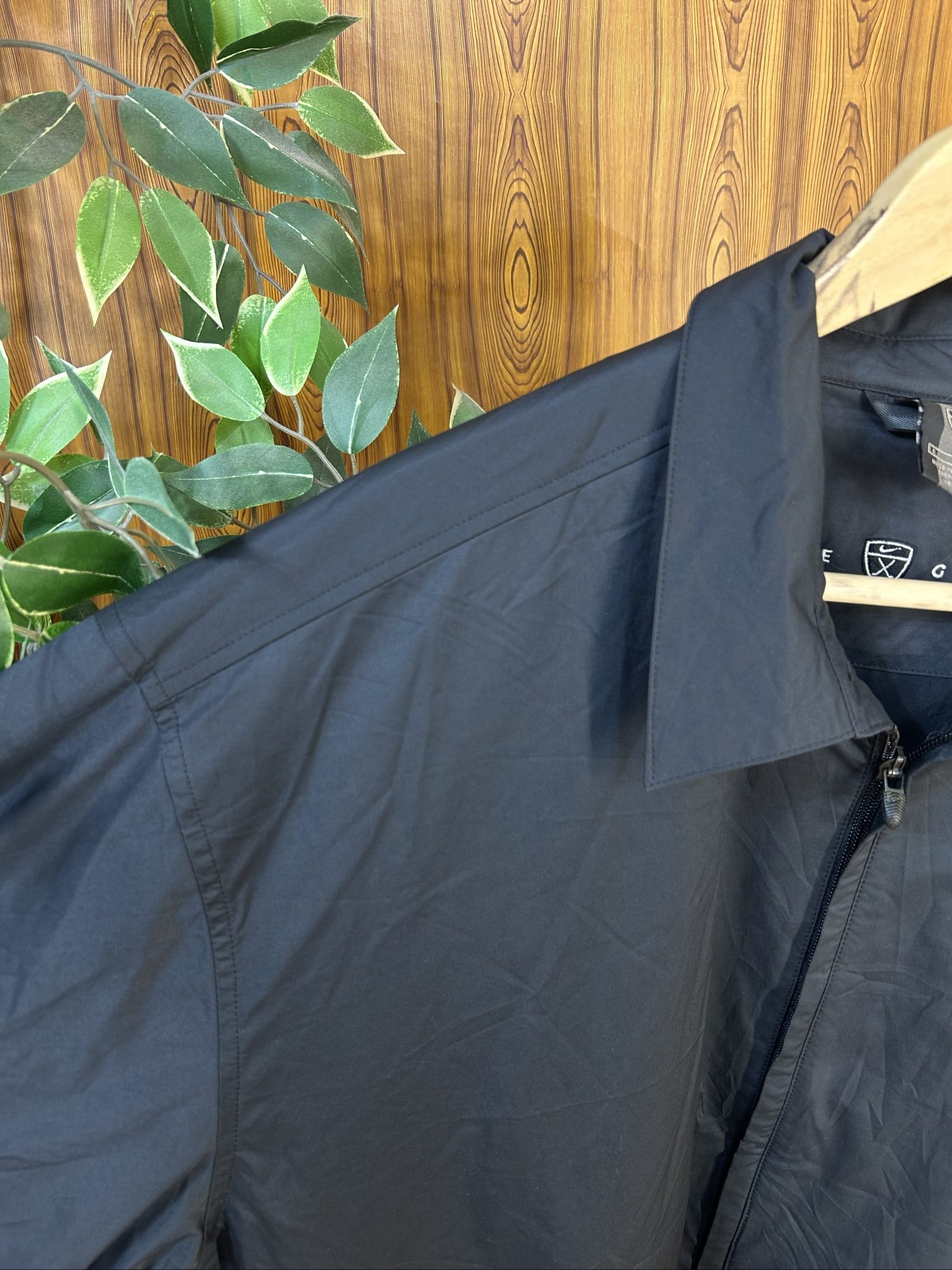 Nike Black Golf Windbreaker Jacket Large Lightweight image 3