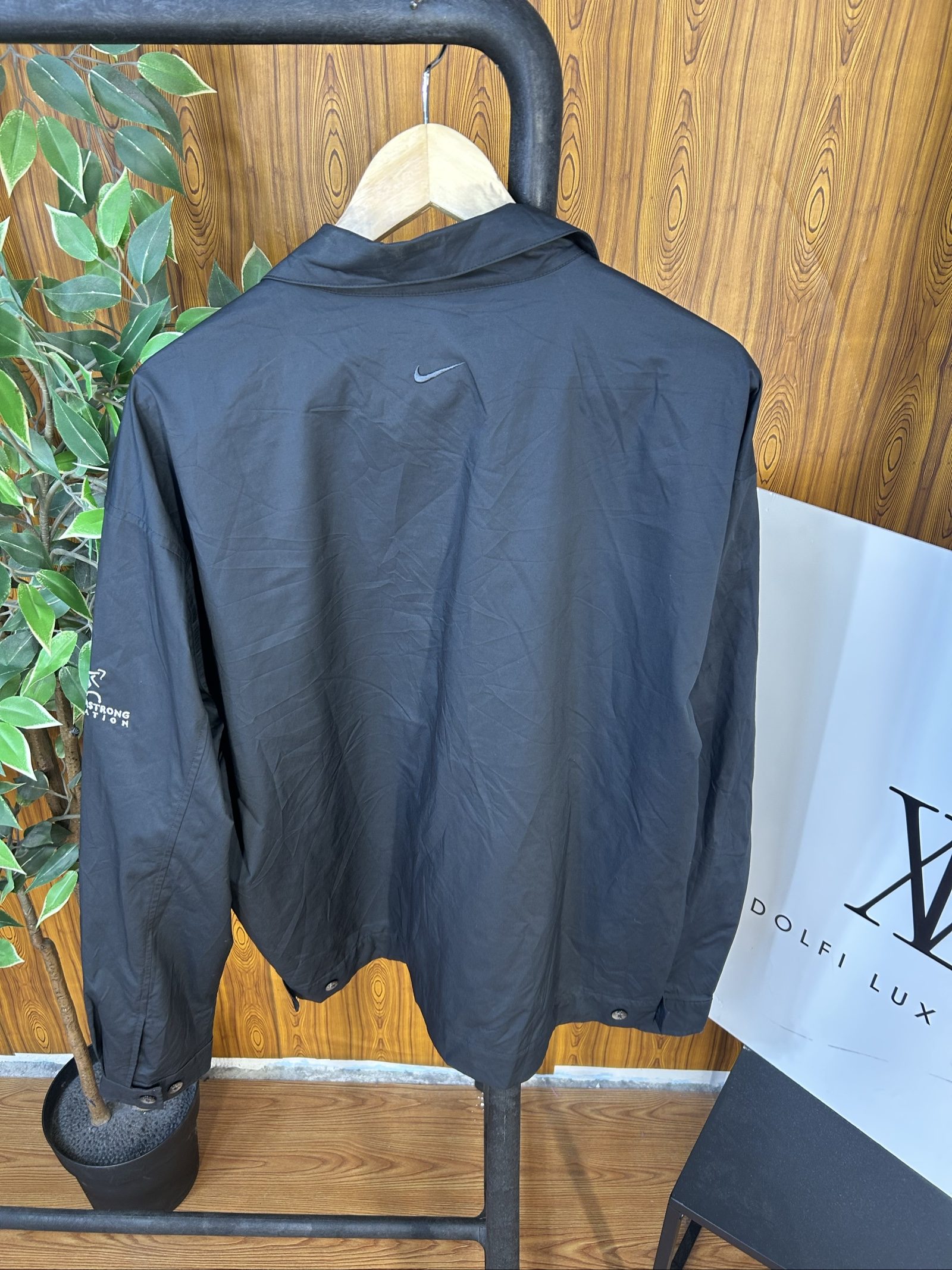 Nike Black Golf Windbreaker Jacket Large Lightweight image 7
