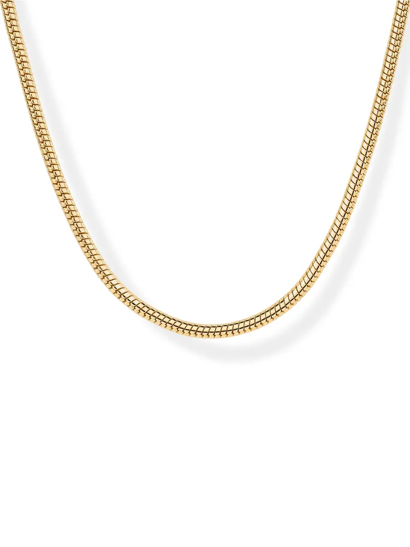 Gold Chain Link Necklace Women's image 6