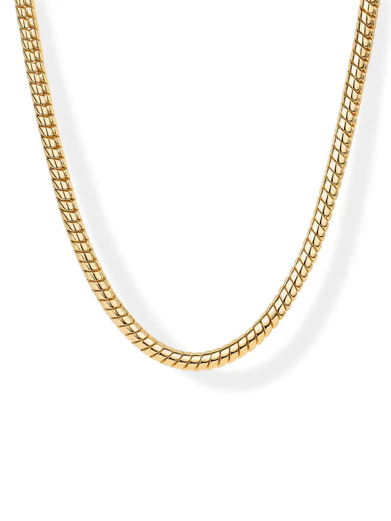 Gold Chain Link Necklace Women's image 7