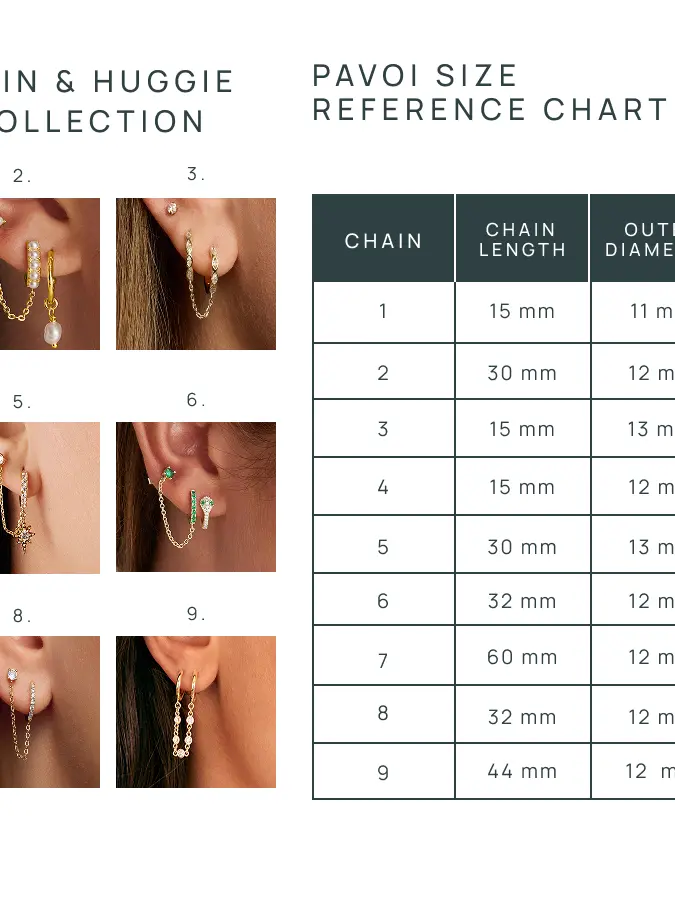 Pavoi Gold Plated Cubic Zirconia Chain Drop Earrings image 3