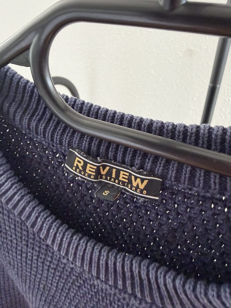 Review Navy Blue Knit Sweater Small image 2
