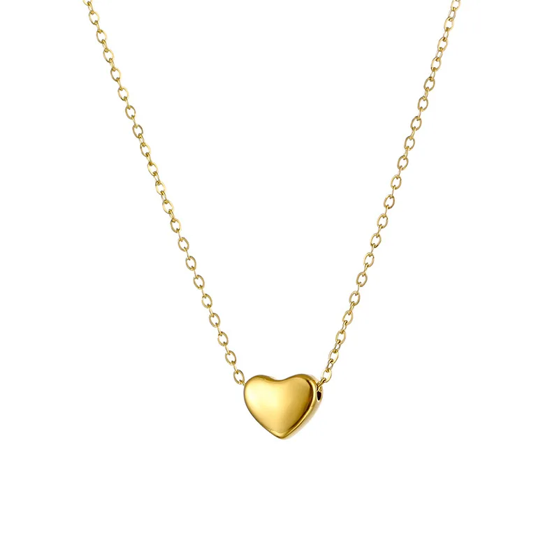 Unisex Gold & Silver Heart Initial Necklace image 10