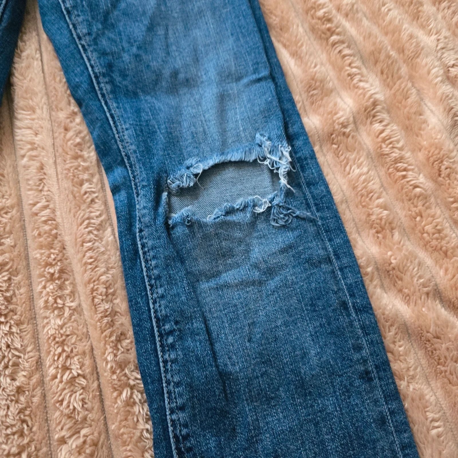 AllSaints Blue Ripped Skinny Jeans W29 Women's, style Stilt image 4