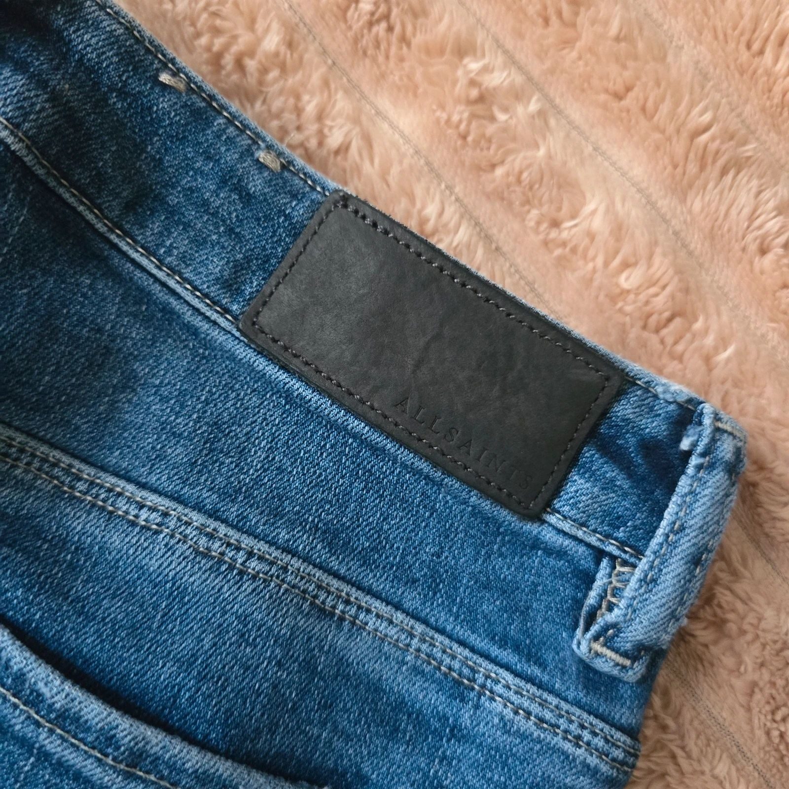 AllSaints Blue Ripped Skinny Jeans W29 Women's, style Stilt image 5