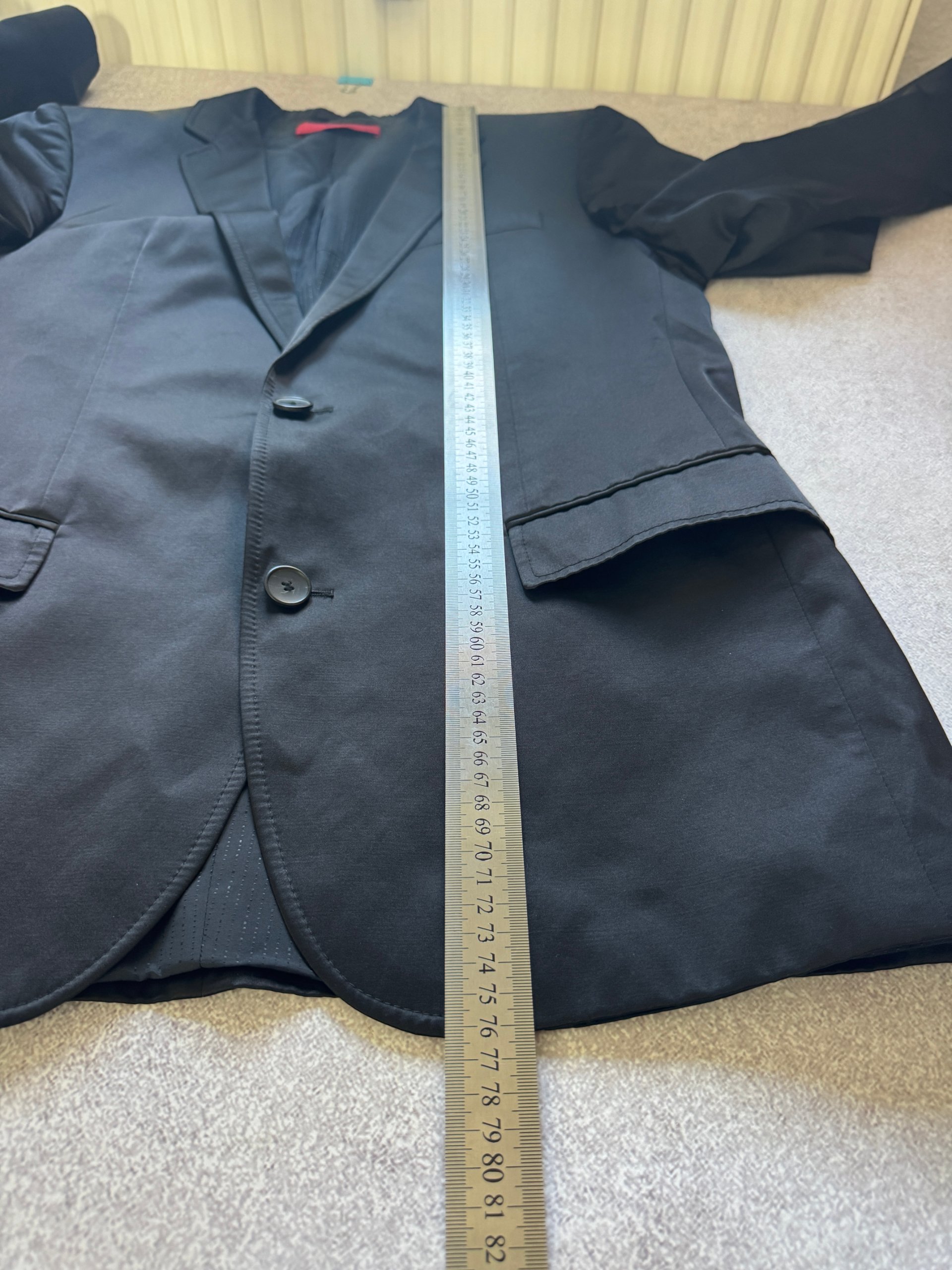 Men`s Hugo Boss Black Satin Shiny Suit Slim Fit Size 50 / 40R / M-L image 5