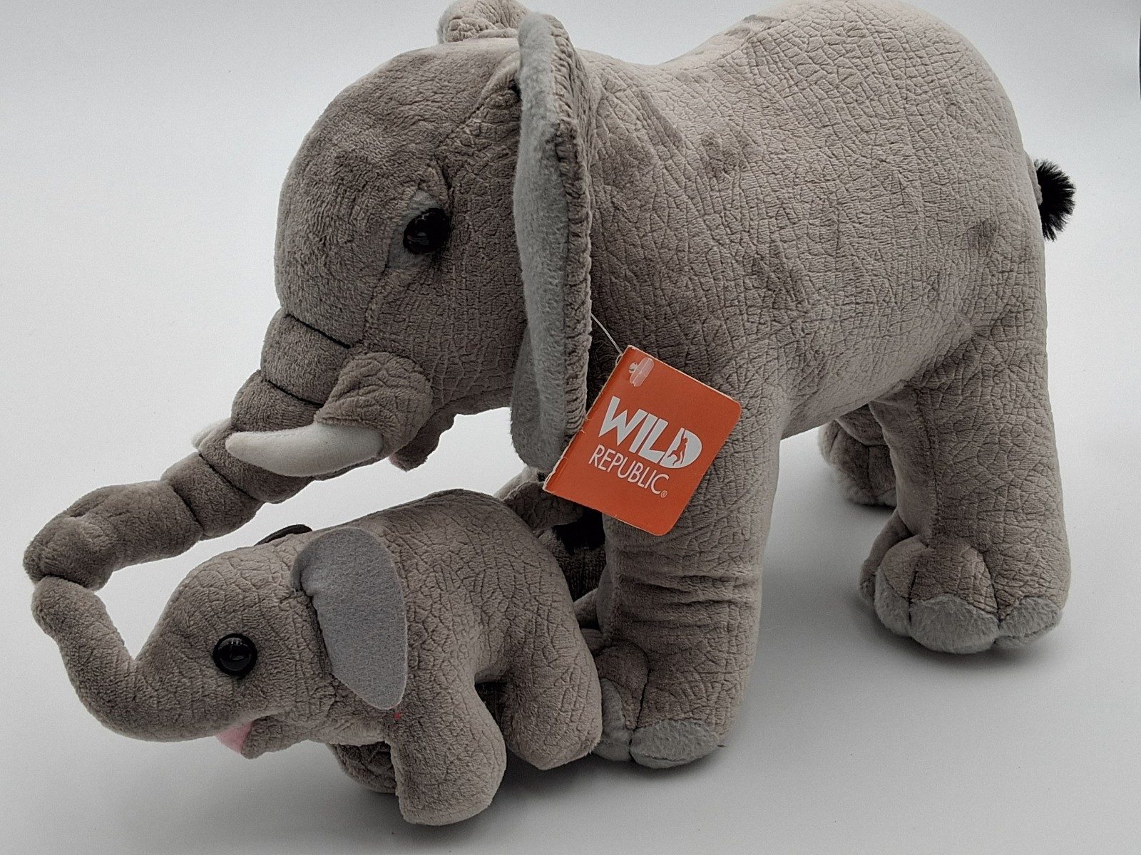 Wild Republic Grey Elephant Plush Toys Set