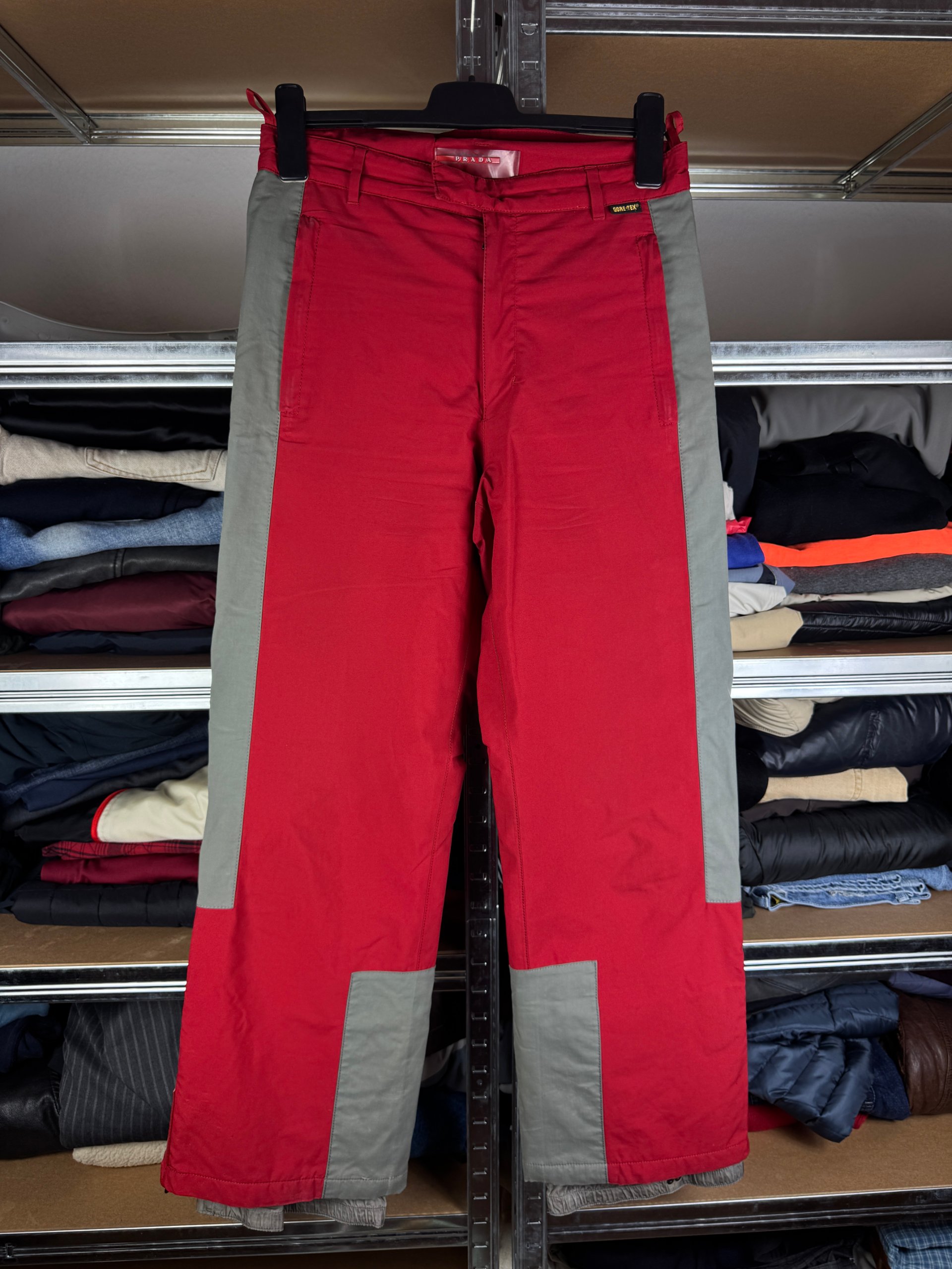 Rare Prada Luna Rossa Gore-tex Vintage Red & Grey Ski Suit Set Size M / 46-48 image 3