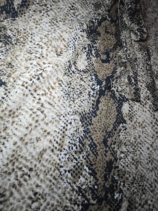 Vero Moda Snake Print Chiffon Tie Neck Shirt Blouse – Size M – Lightweight Smart image 4