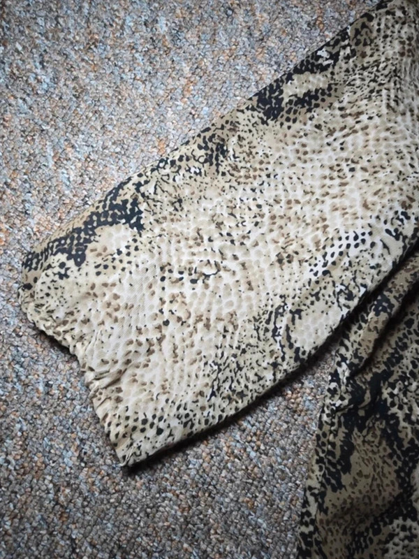 Vero Moda Snake Print Chiffon Tie Neck Shirt Blouse – Size M – Lightweight Smart image 5