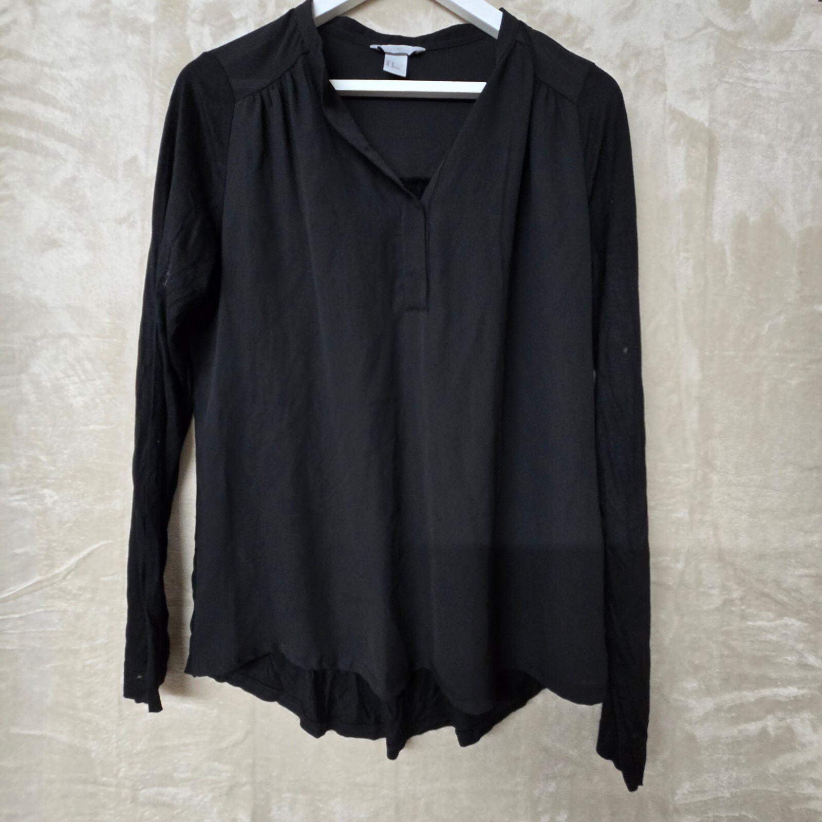 H&M Black Long Sleeve Blouse Size M
