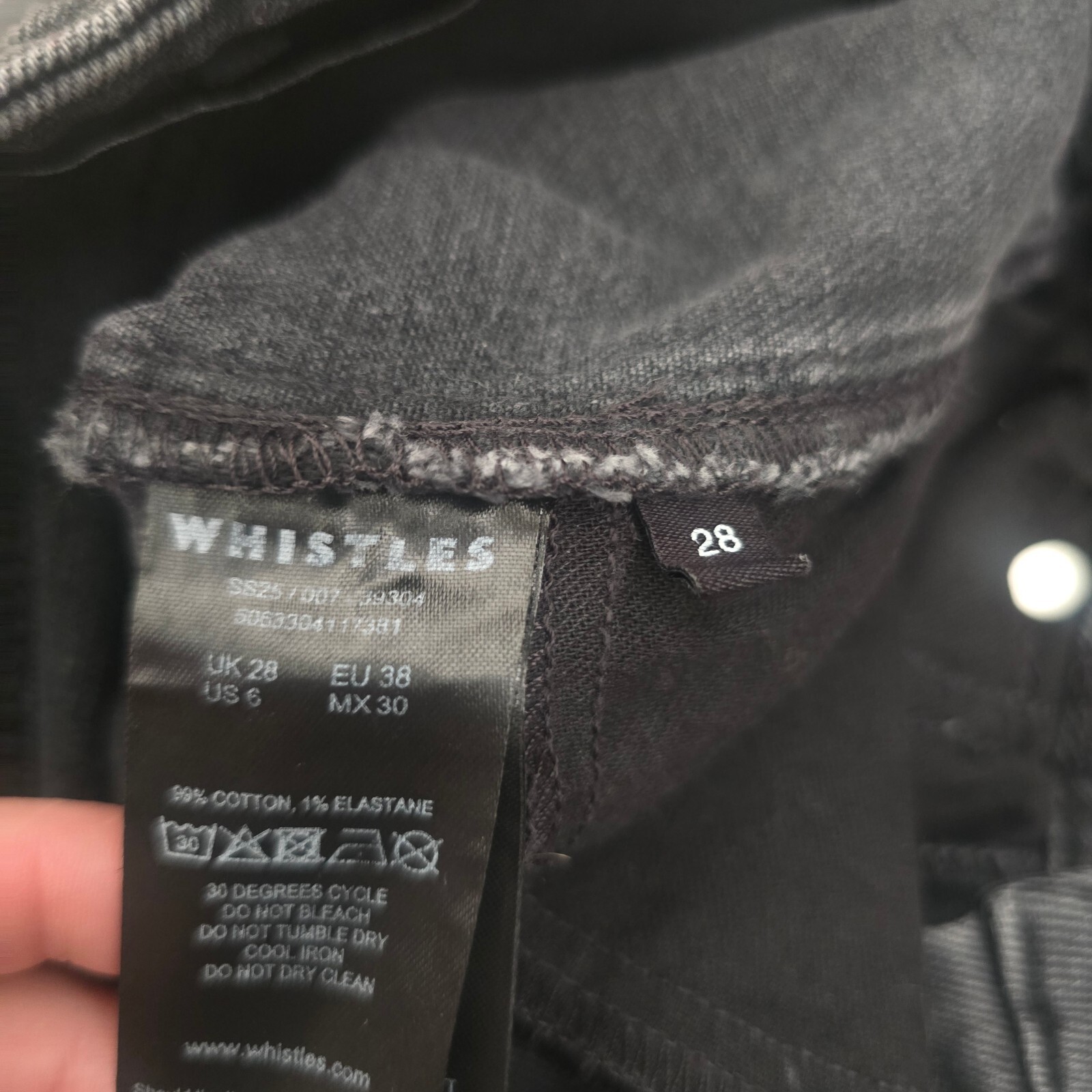 Whistles washed black jeans image 4