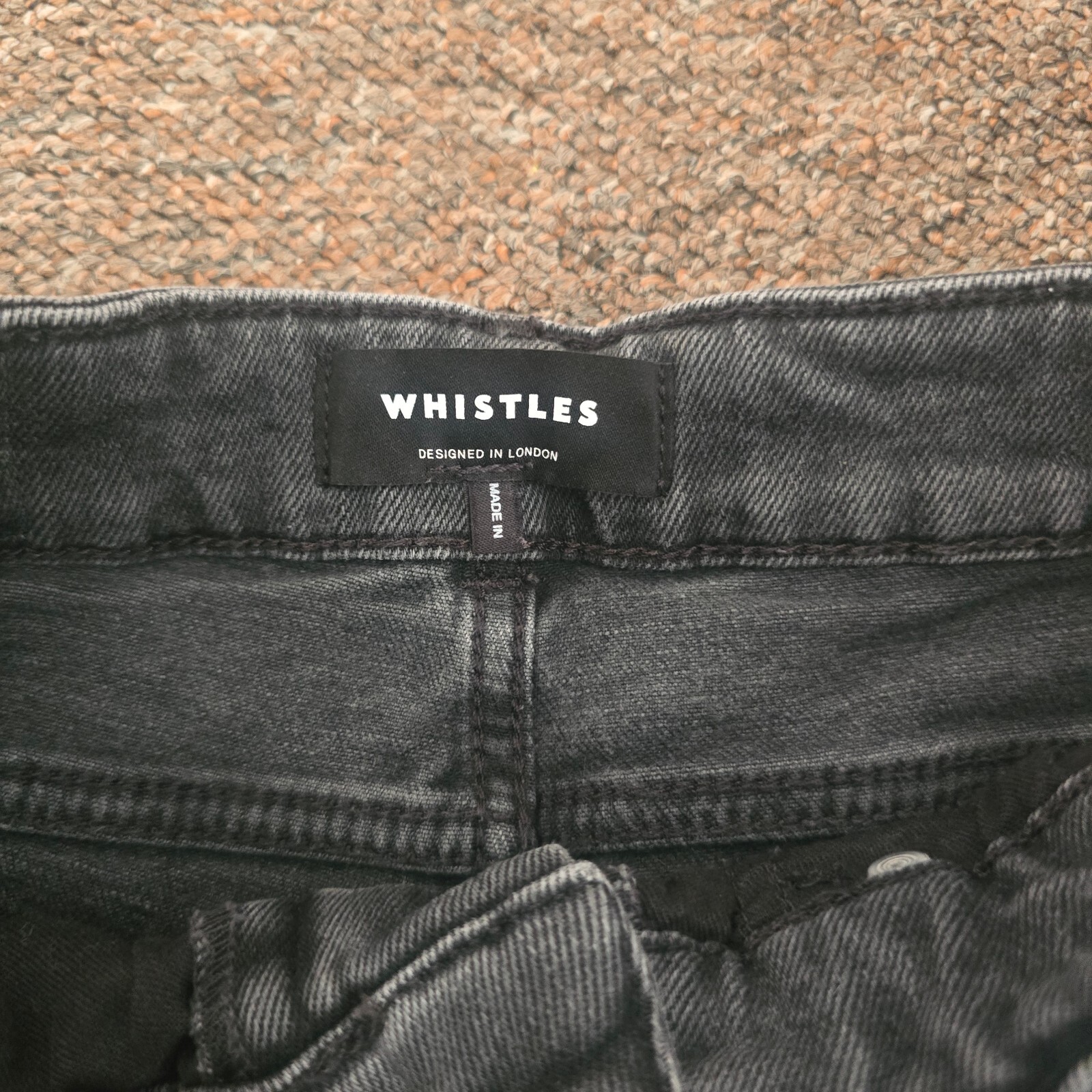 Whistles washed black jeans image 5