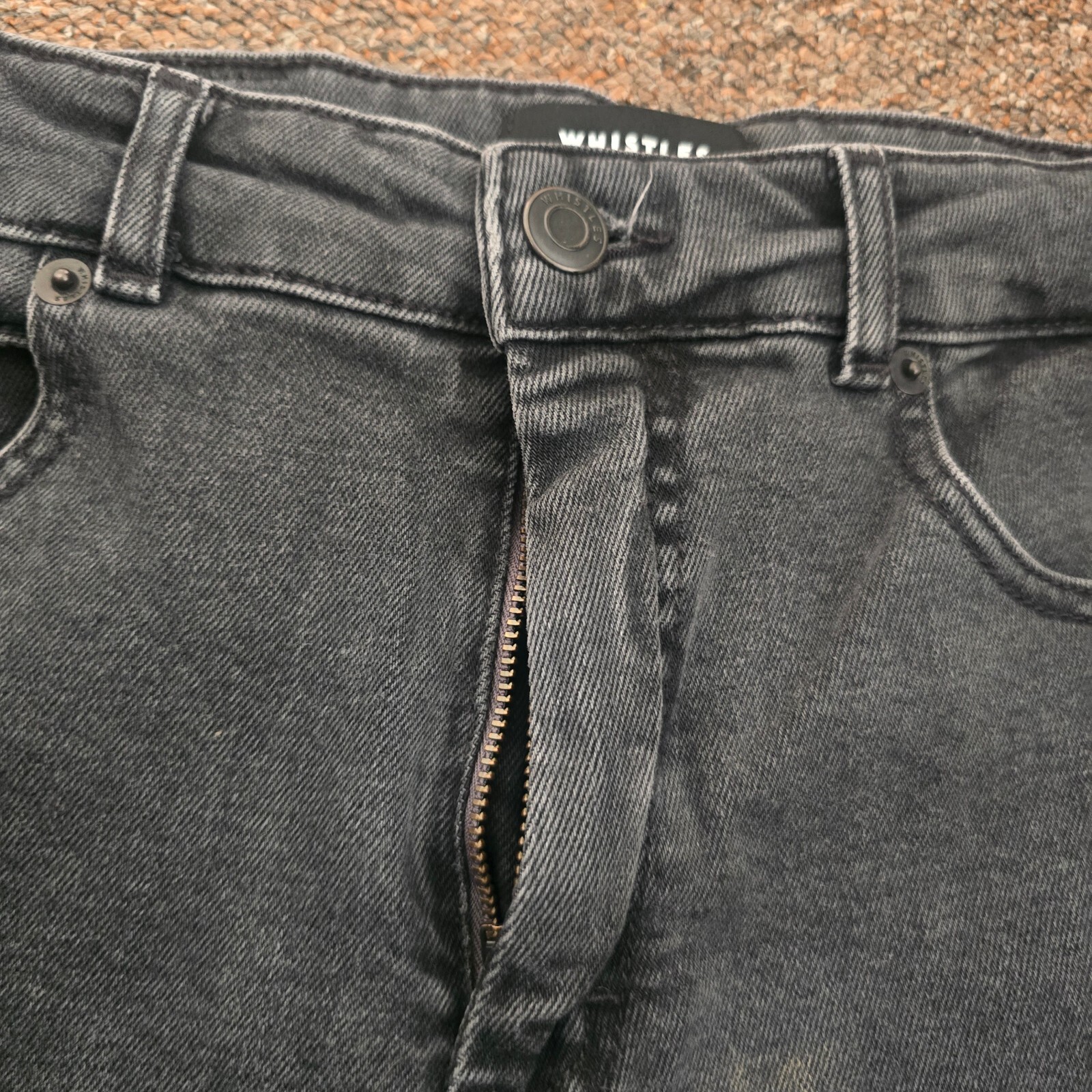 Whistles washed black jeans image 6