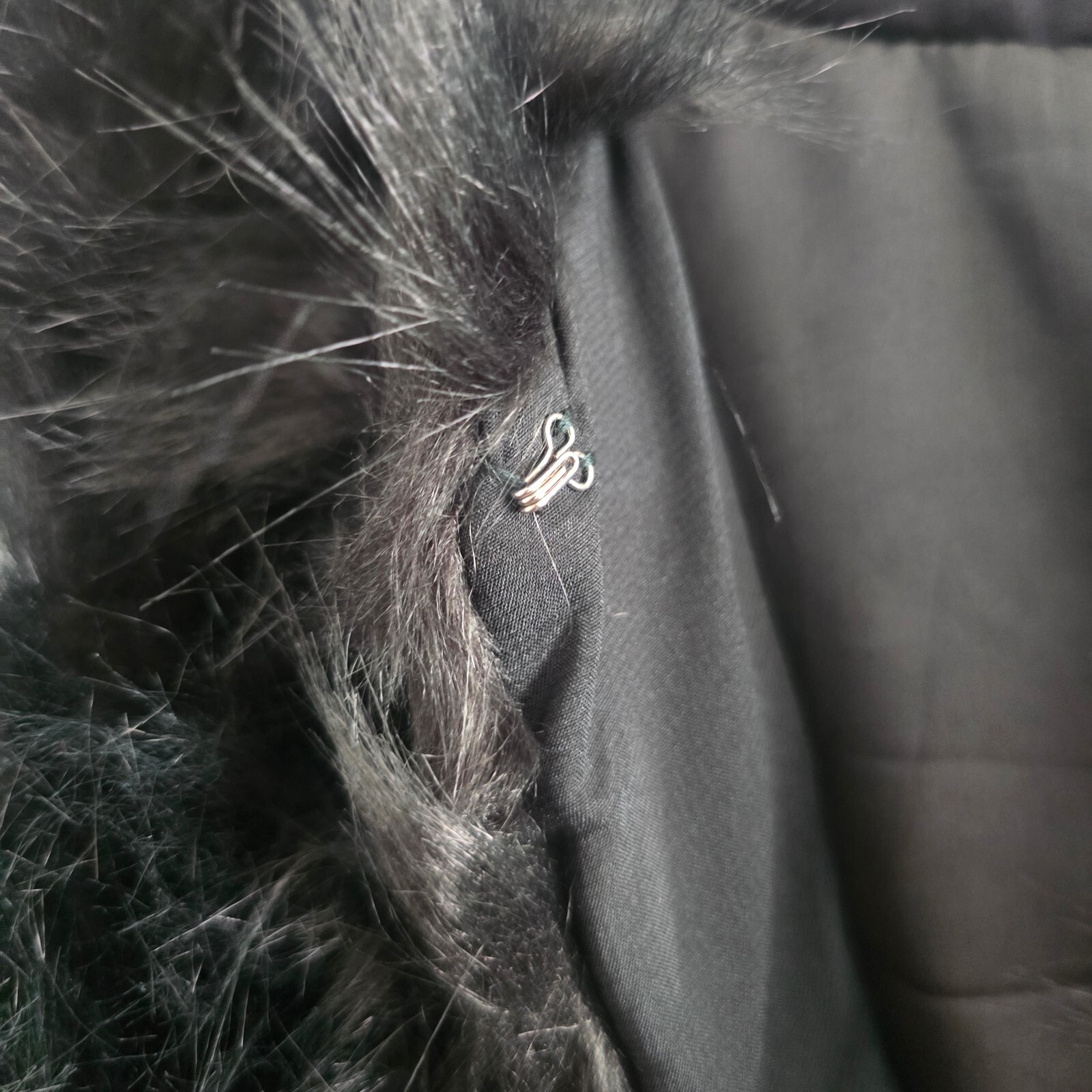 Vera & Lucy Dark Green Faux Fur Short bomber Jacket Medium image 4