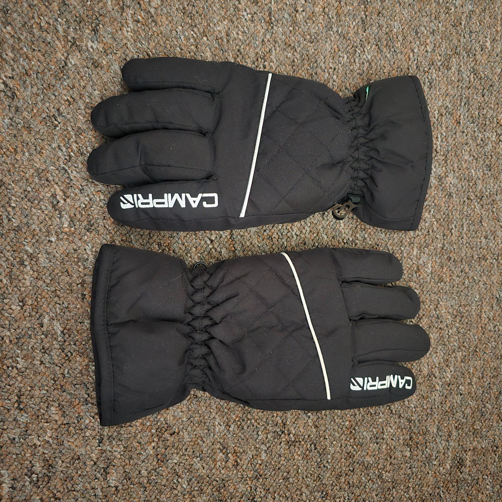 Campri black ski gloves