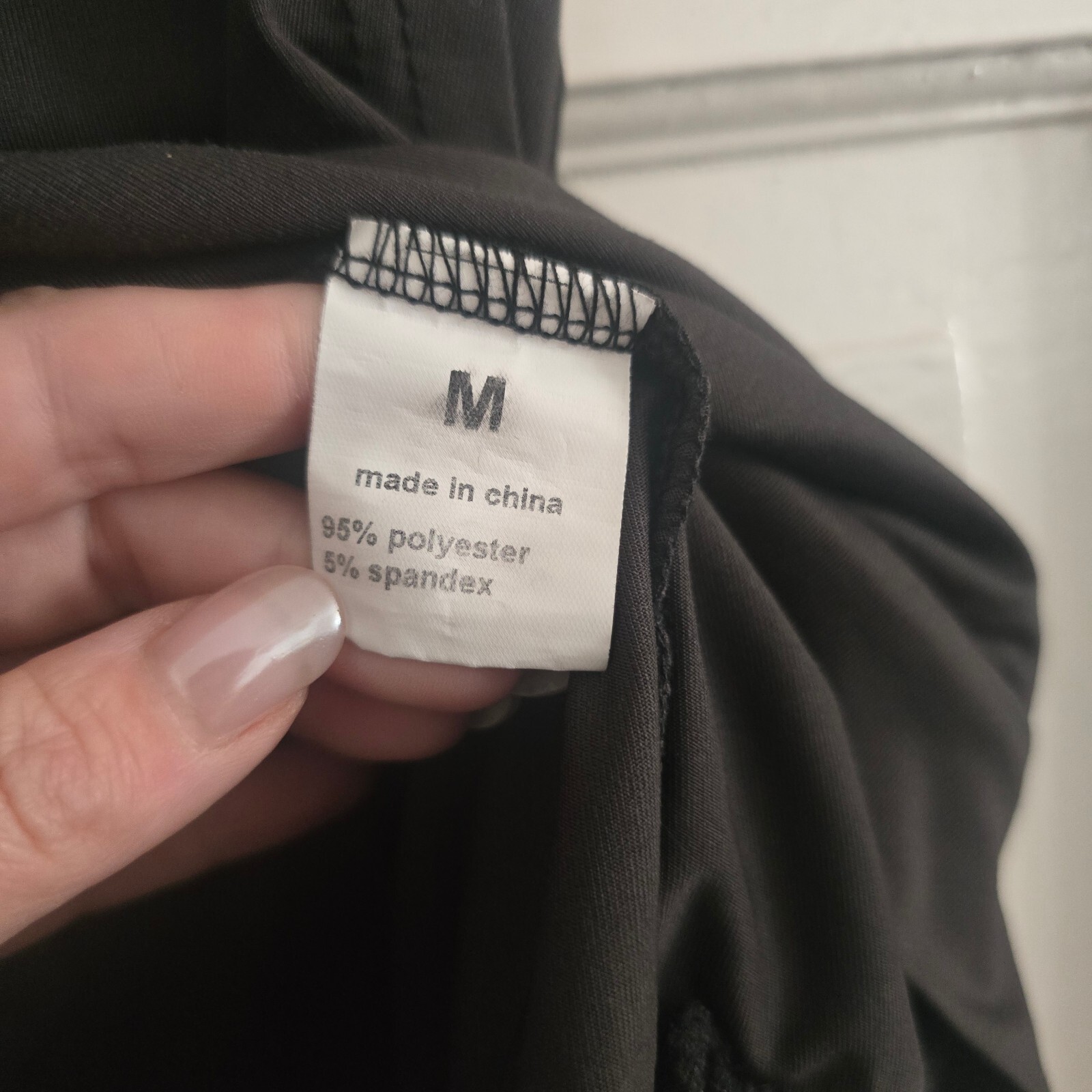 Dark Grey Short Sleeve Casual Top with Pockets, Size M image 4