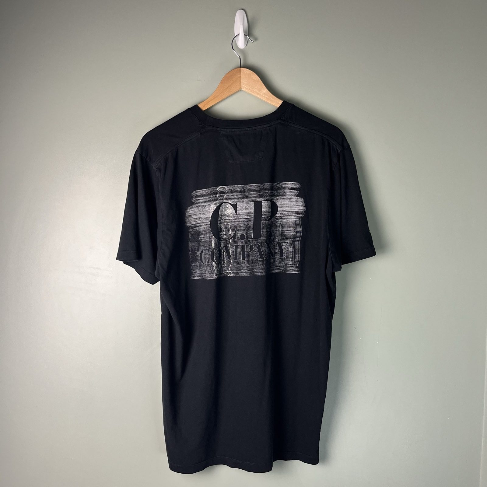 C.P. Company Black Logo Print T-Shirt