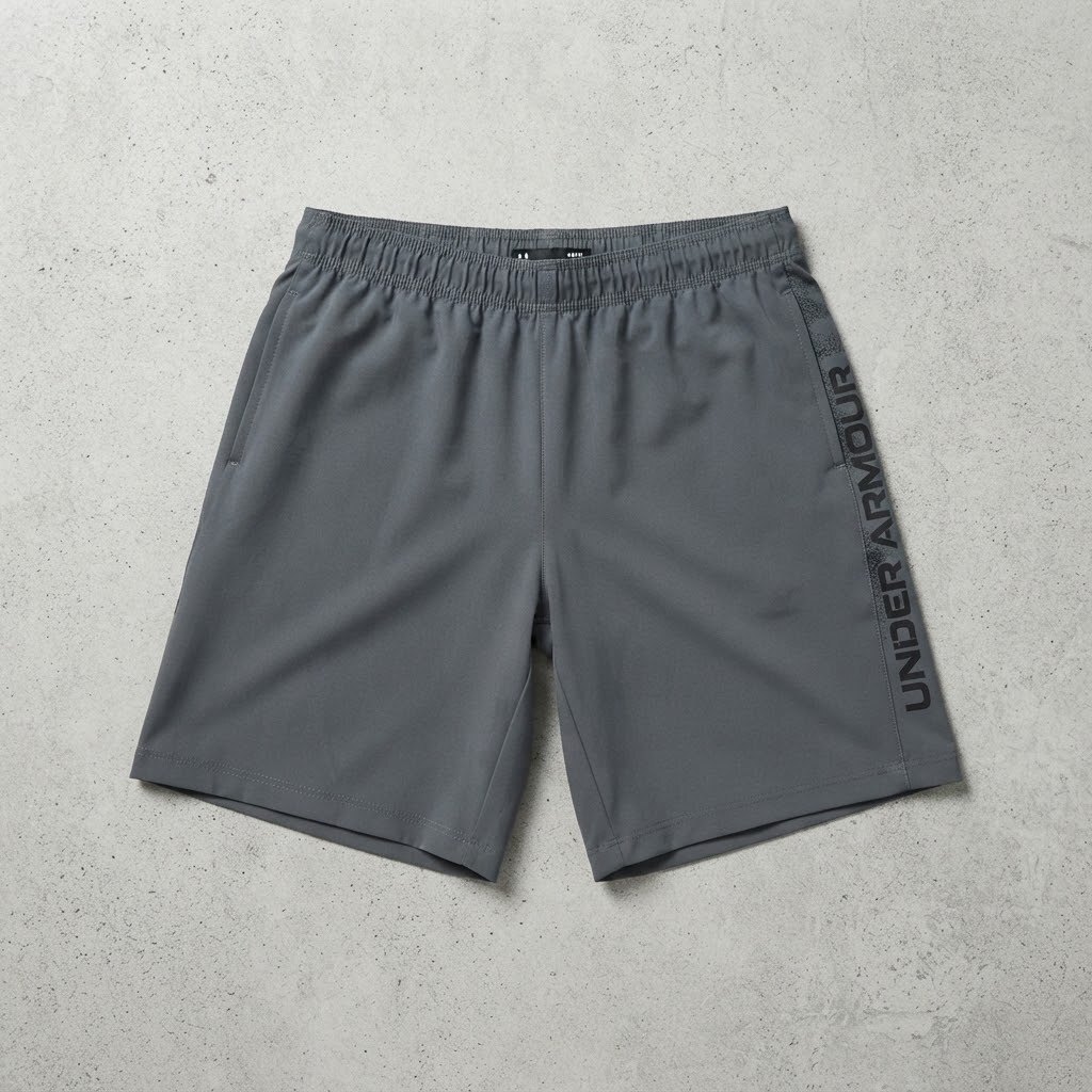 Under Armour Men's Loose Fit Athletic Shorts Medium Grey, activewear, gym