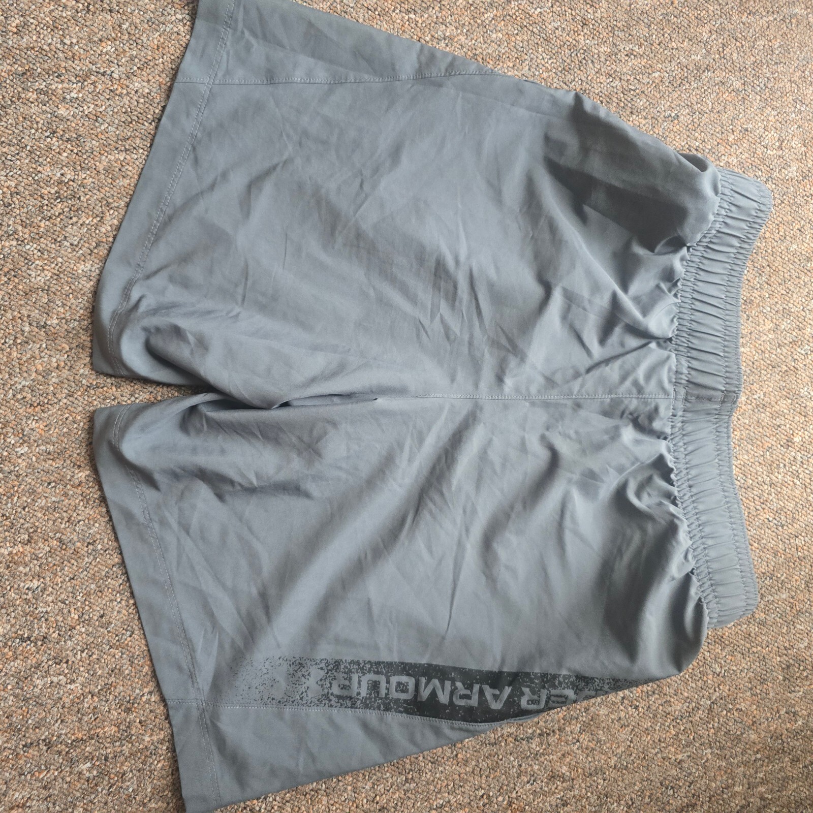 Under Armour Men's Loose Fit Athletic Shorts Medium Grey, activewear, gym image 3